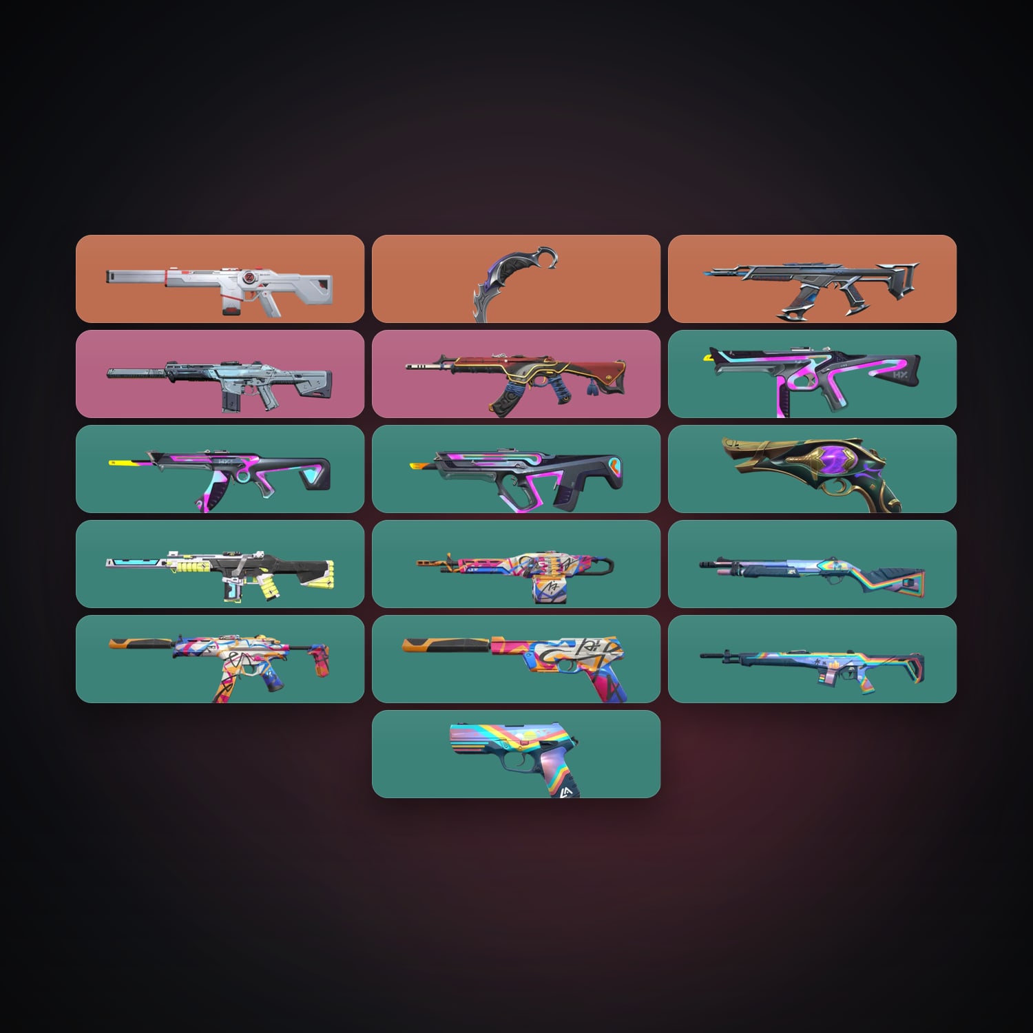AP Silver 2 locker — 1 knives, 17 skins, lvl 62 — HabibiAccounts