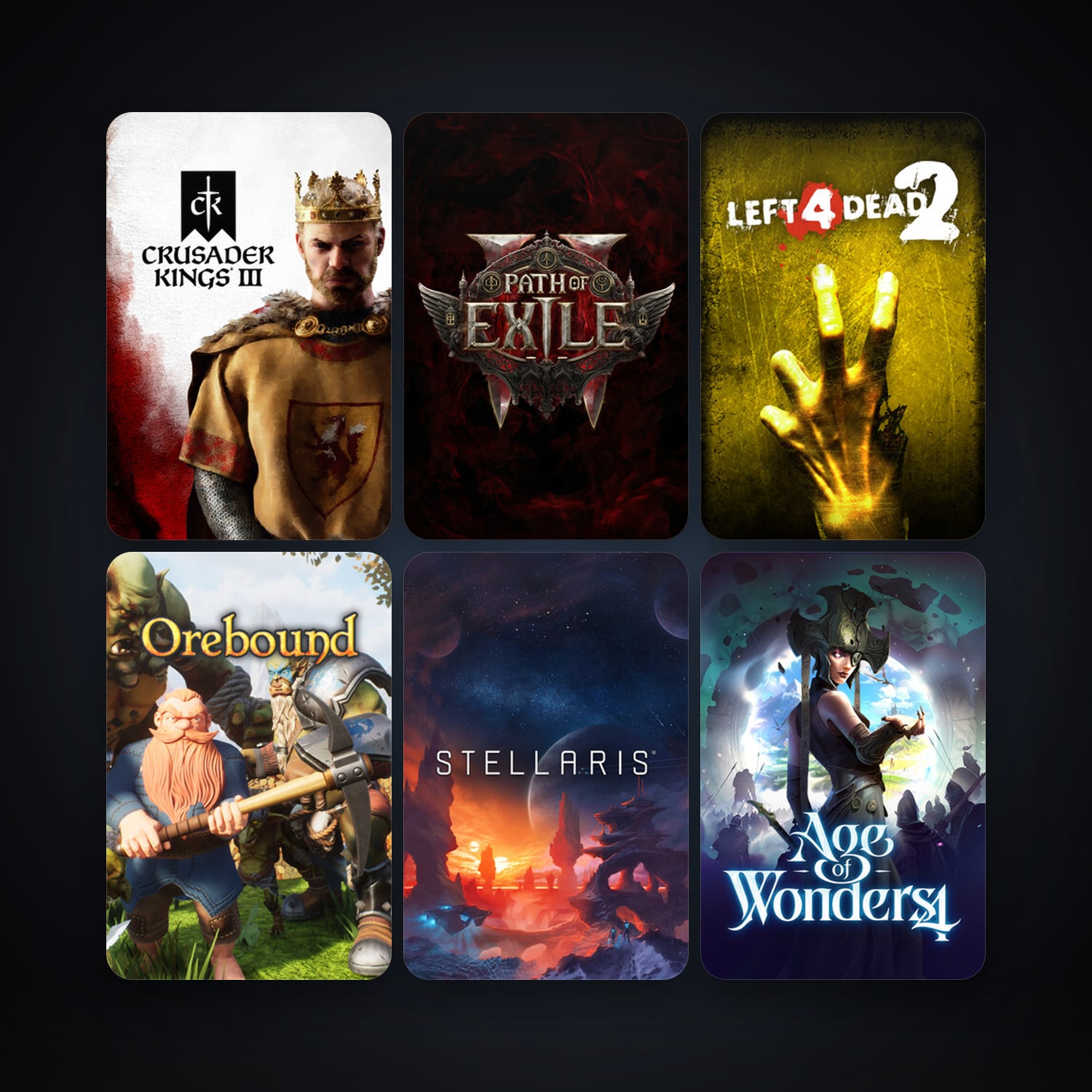Left 4 Dead 2 + Project Zomboid, 35 games, Steam 10, clean — HabibiAccounts