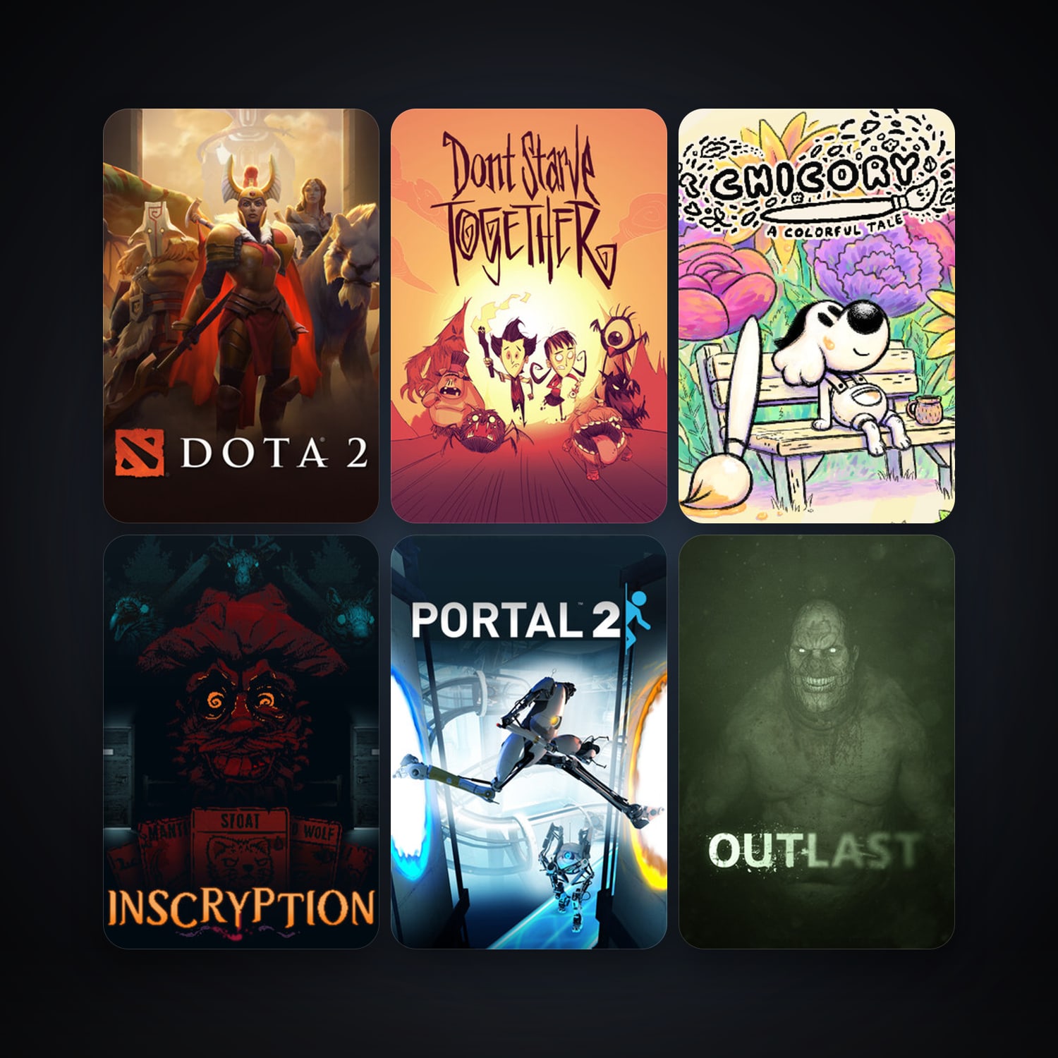 Dota 2 + Portal 2, 6 games, clean — HabibiAccounts