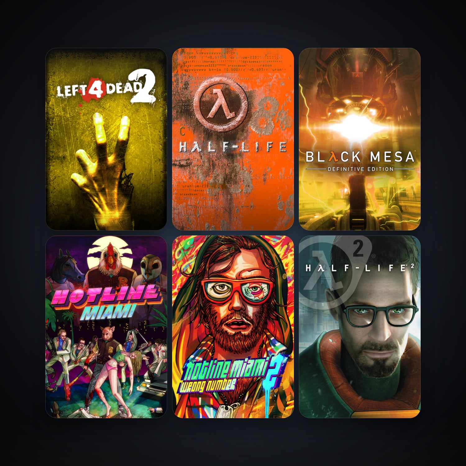 Half-Life + Half-Life 2, 70 games, Steam 10, clean — HabibiAccounts