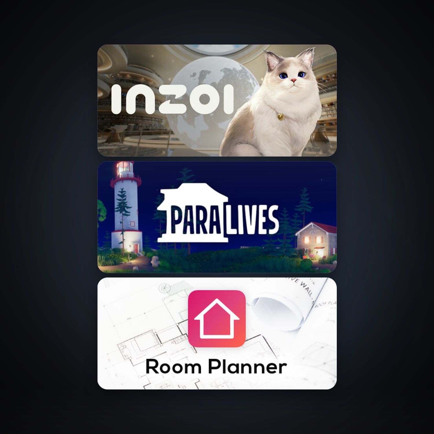 Room Planner - Design Home 3D + Paralives, 3 games, clean — HabibiAccounts