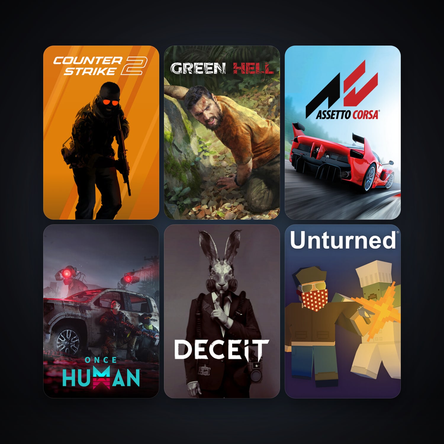 CS2 Prime + Assetto Corsa, 11 games, clean — HabibiAccounts