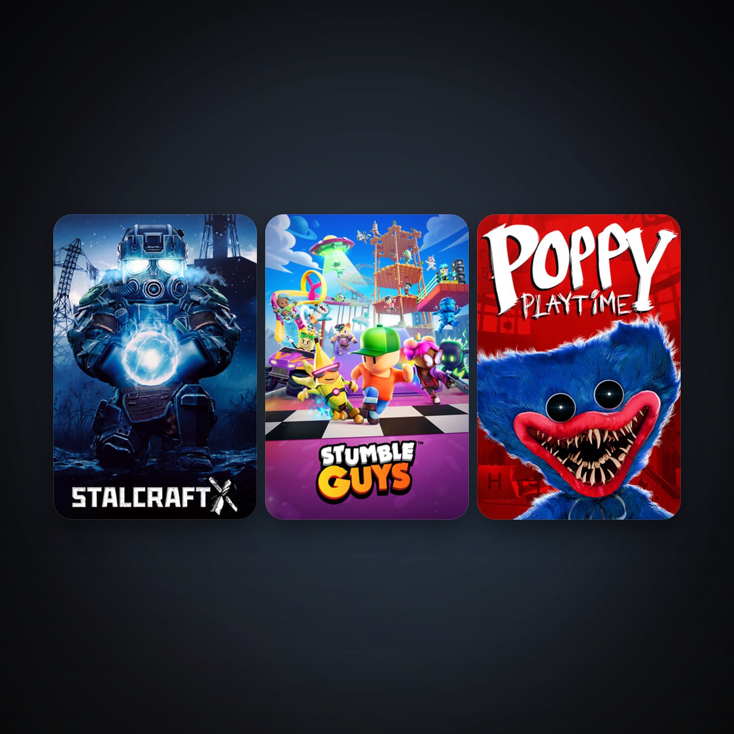 Stumble Guys + Poppy Playtime, 7 games, clean — HabibiAccounts