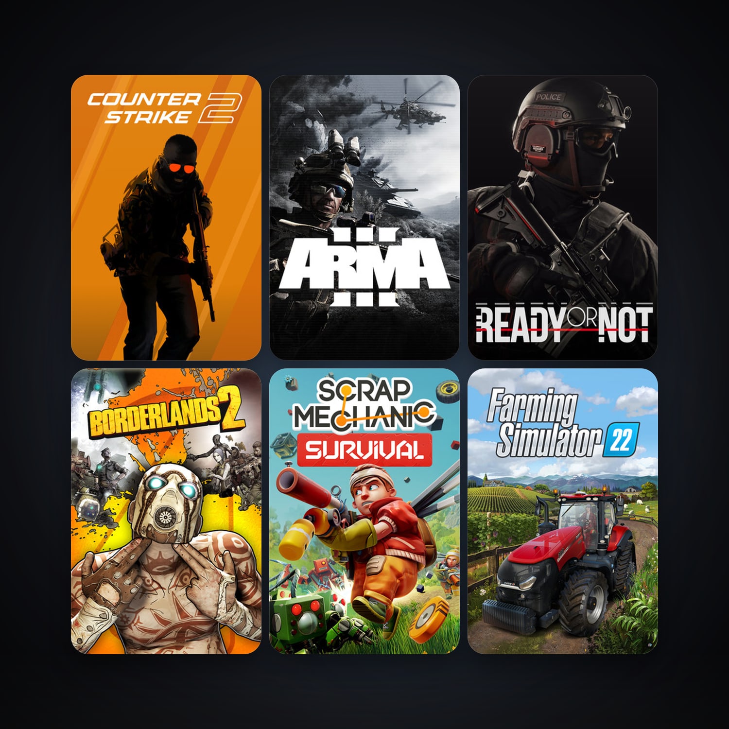 CS2 Prime + Borderlands 2, 28 games, clean — HabibiAccounts