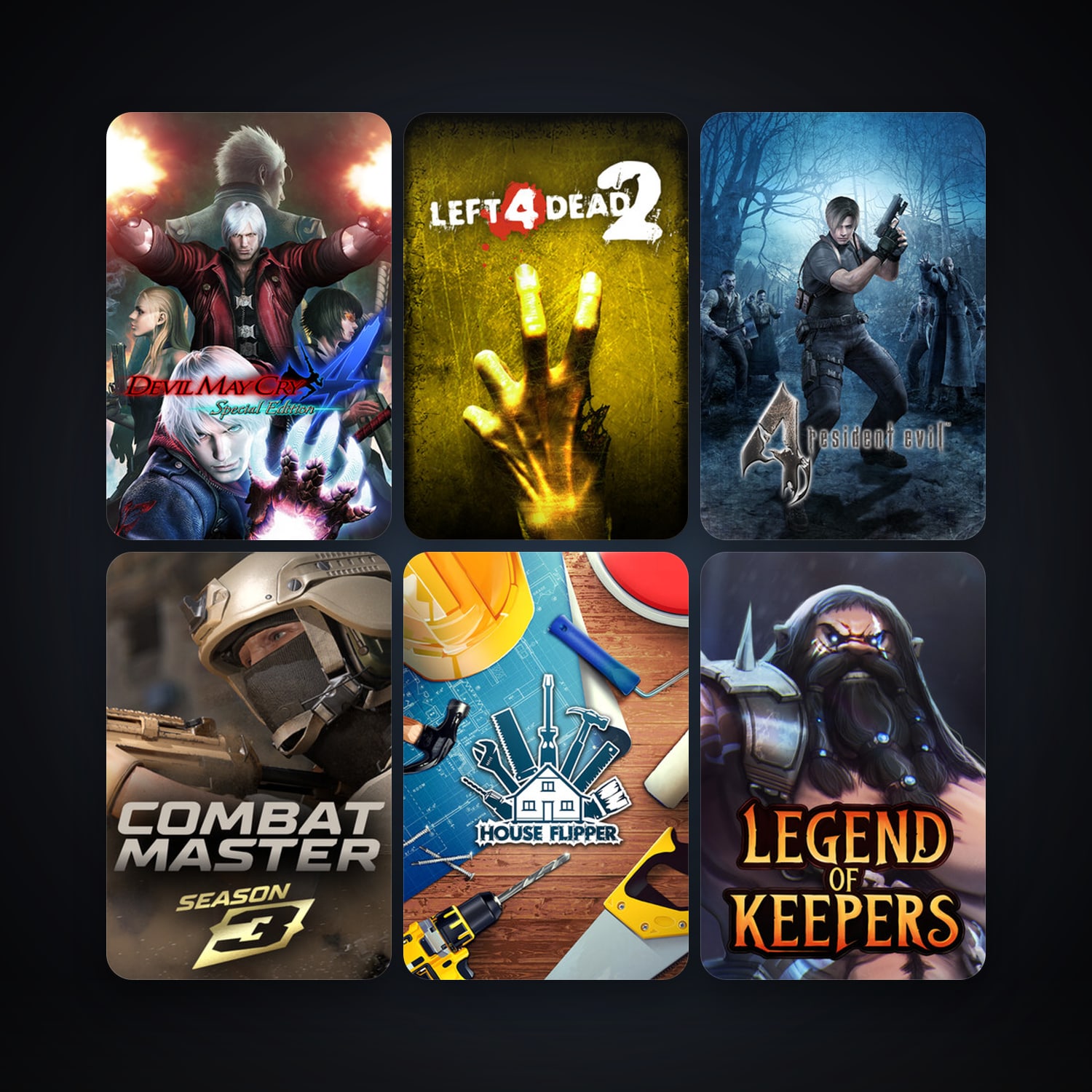 Left 4 Dead 2 + resident evil 4 (2005), 8 games, clean — HabibiAccounts