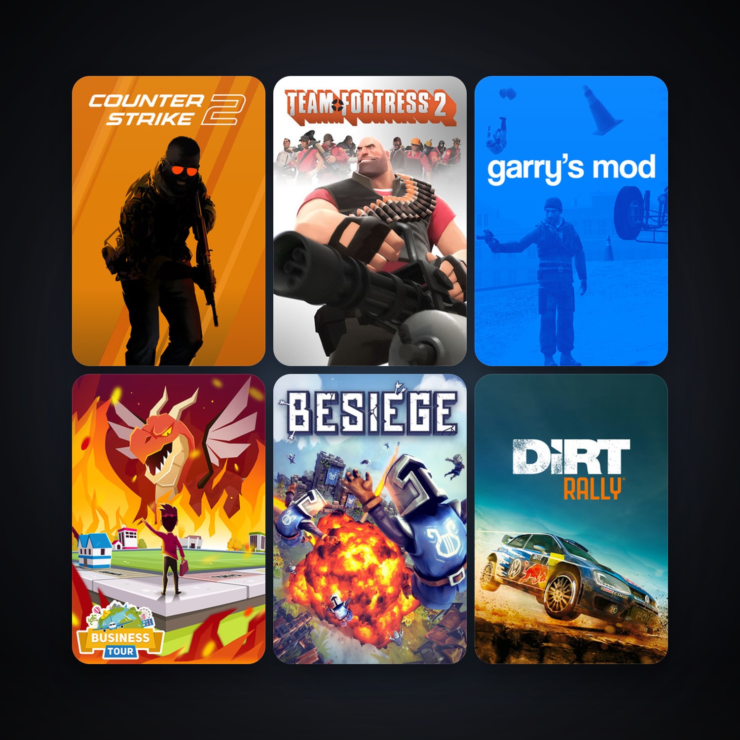 Team Fortress 2 + Garry's Mod, 22 games, clean — HabibiAccounts