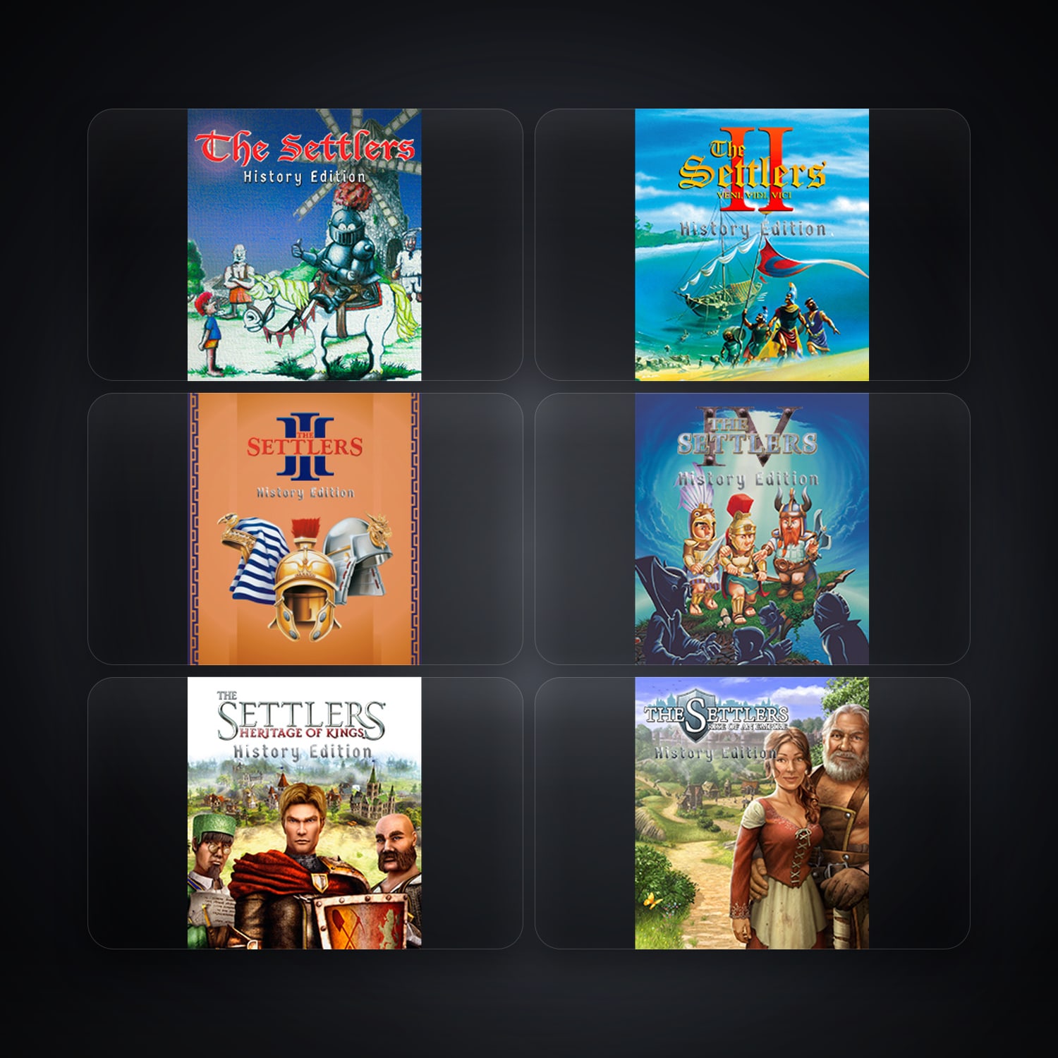 Ubisoft The Settlers - History Edition + The Settlers 2 - History Edition — DE — 7 games — HabibiAccounts