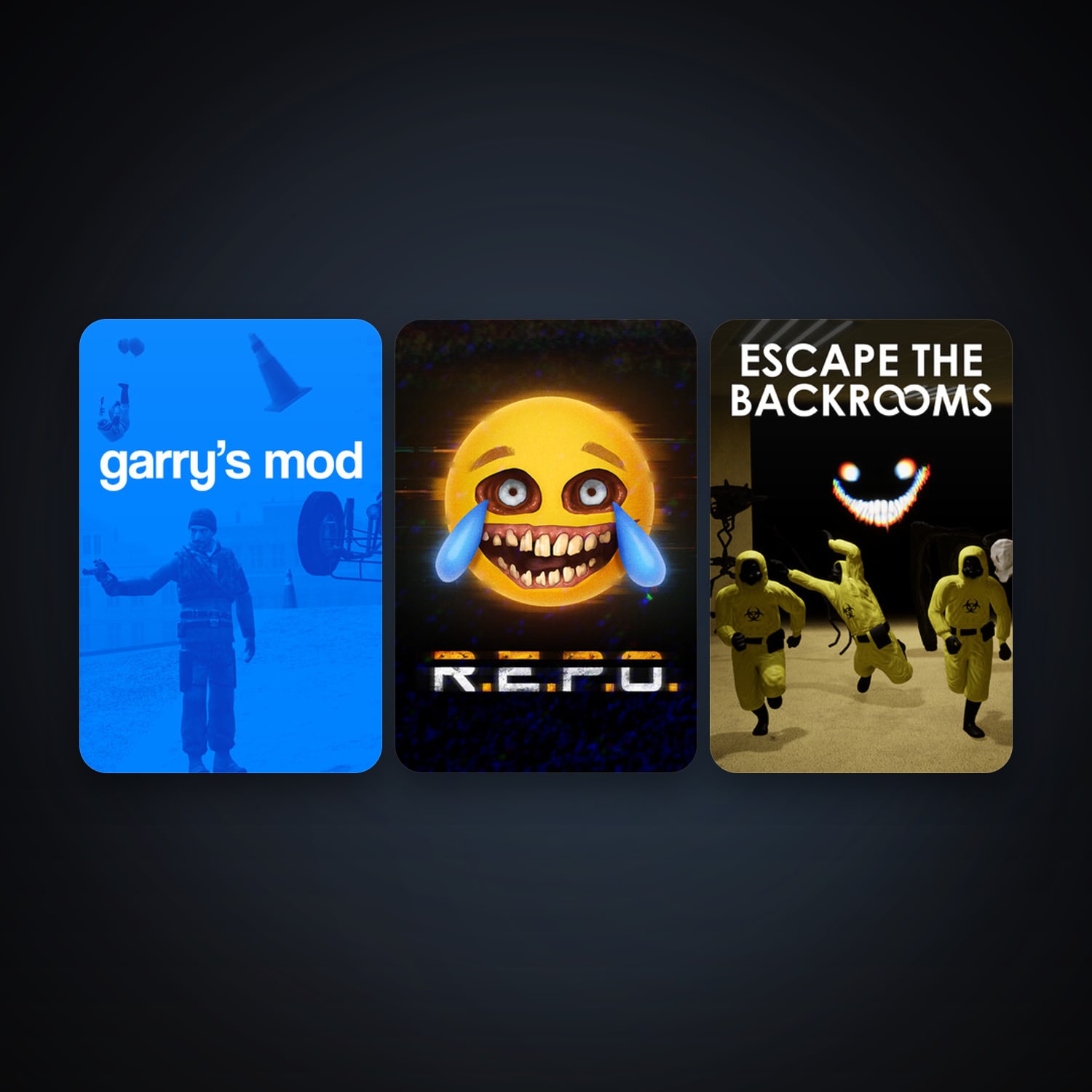 Garry's Mod + Escape the Backrooms, 9 games, clean — HabibiAccounts