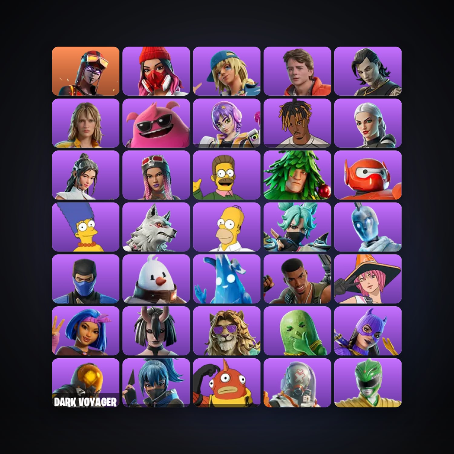 Fortnite account with Blaze & Yulejacket — 59 skins — 50 V-Bucks — lvl 2990 — HabibiAccounts