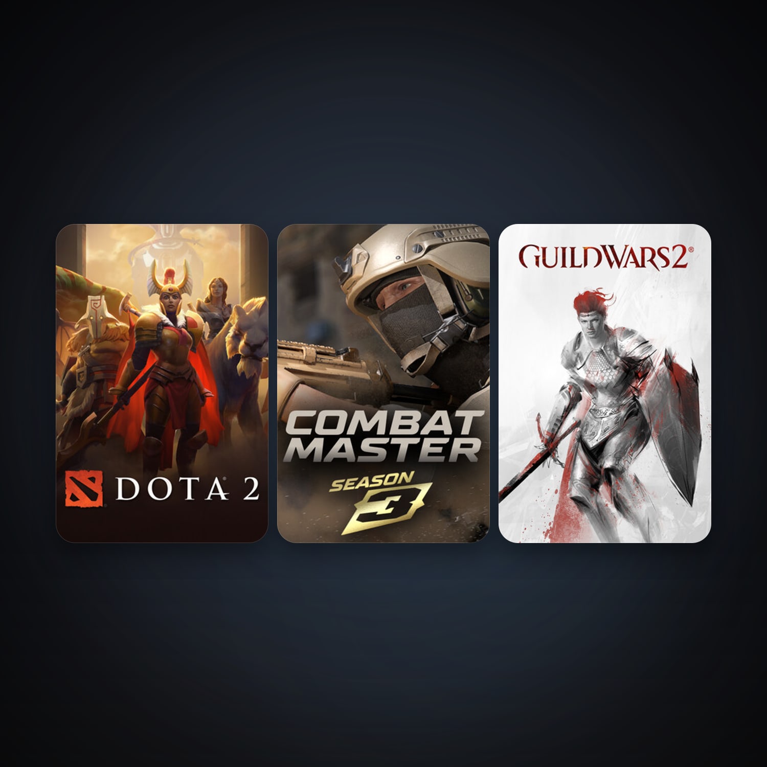 Dota 2 + Guild Wars 2, 3 games, clean — HabibiAccounts