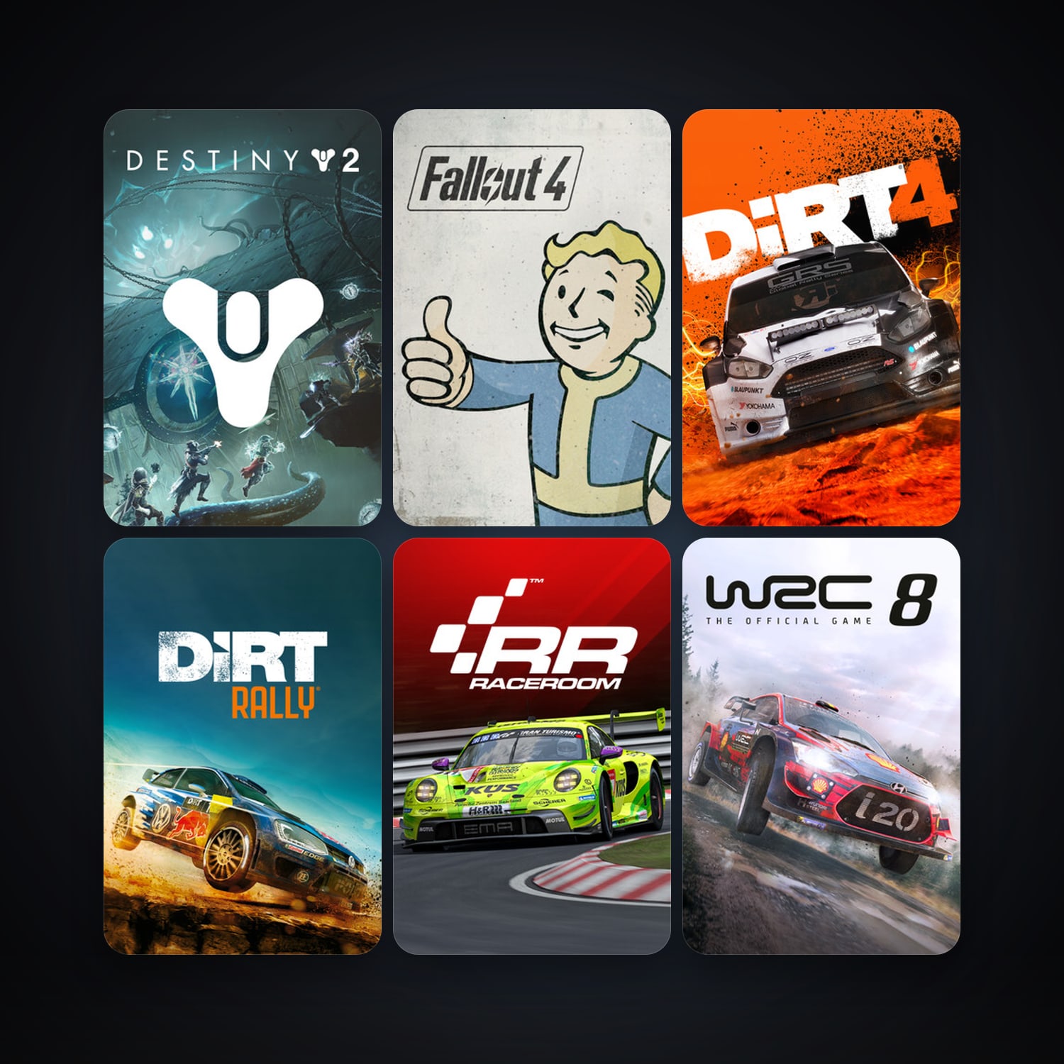 RaceRoom Racing Experience + PAYDAY 2, 10 games, clean — HabibiAccounts