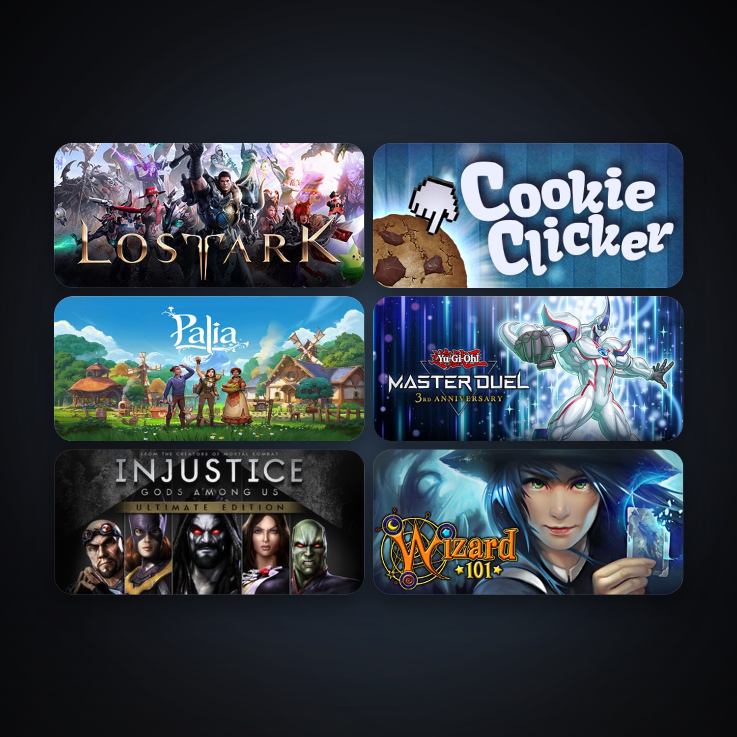 Injustice: Gods Among Us Ultimate Edition + Wizard101, 8 games, clean — HabibiAccounts