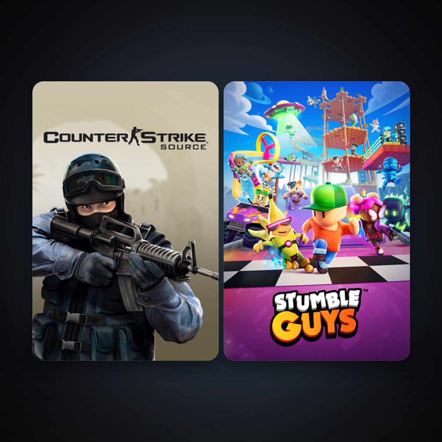 Counter-Strike: Source + Stumble Guys, 2 games, clean — HabibiAccounts