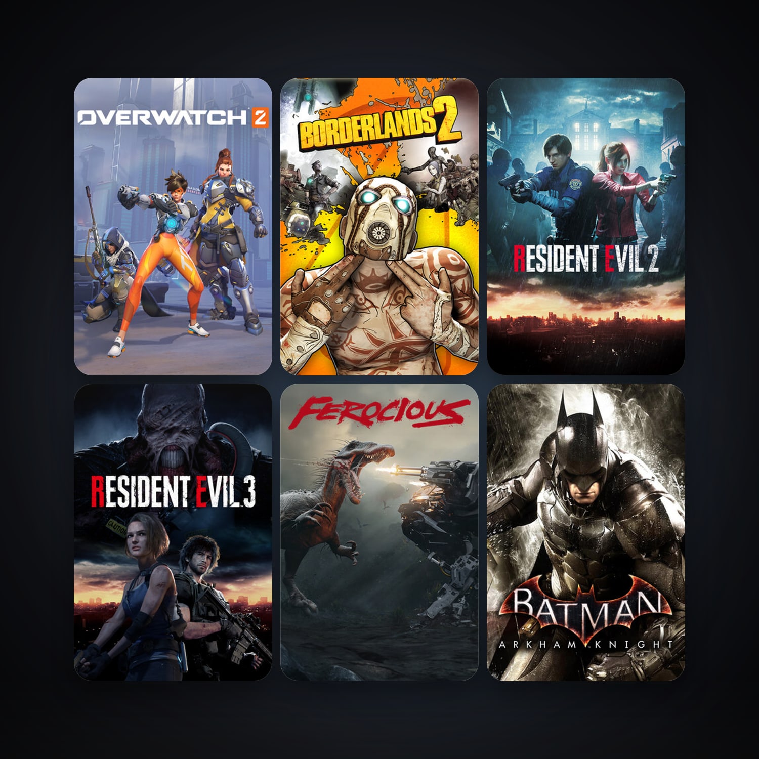 Borderlands 2 + Batman: Arkham Knight, 16 games, clean — HabibiAccounts