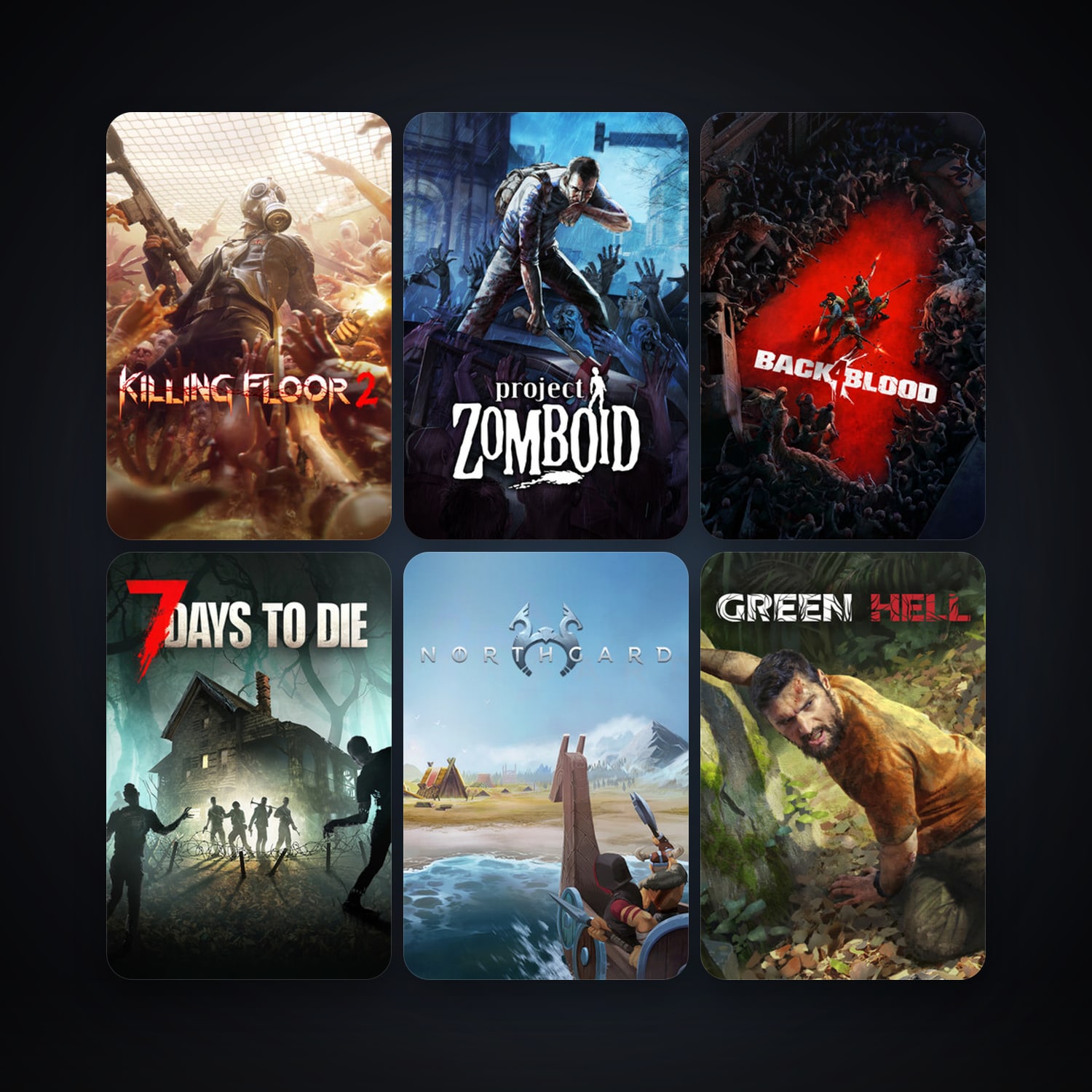 Project Zomboid + Killing Floor 2, 36 games, Steam 25, clean — HabibiAccounts