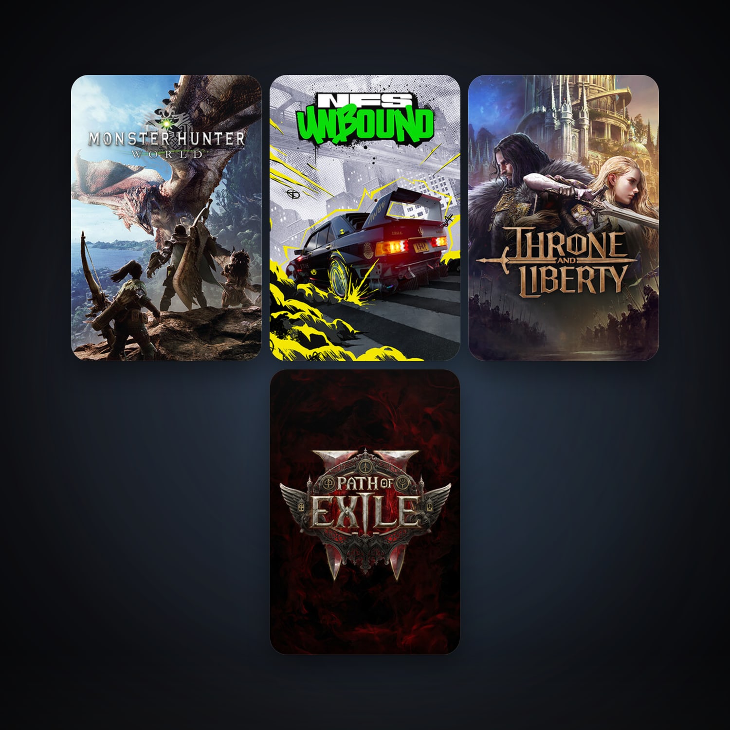 MONSTER HUNTER: WORLD + Need for Speed Unbound, 4 games, Steam 11, clean — HabibiAccounts