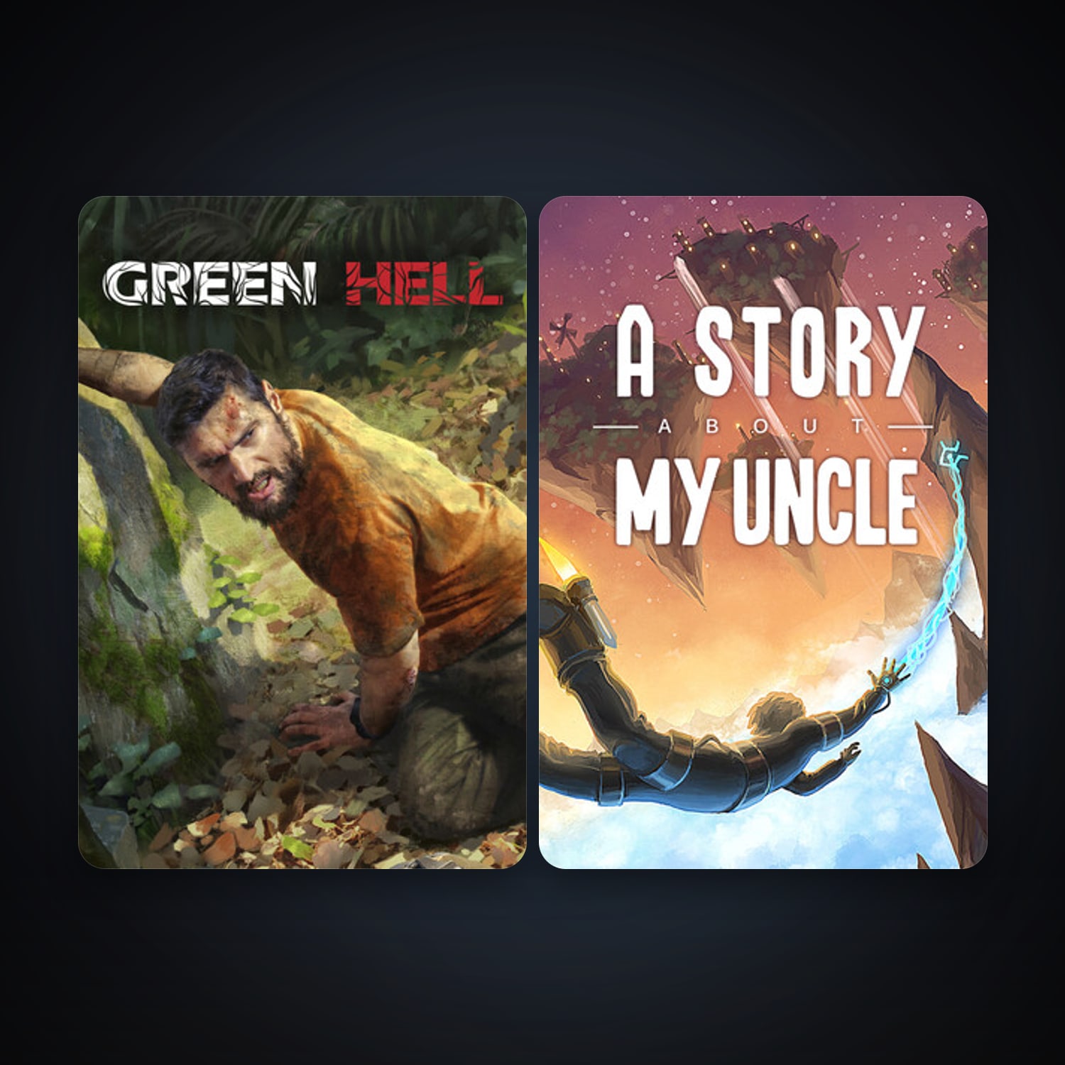 A Story About My Uncle + Green Hell, 5 games, clean — HabibiAccounts