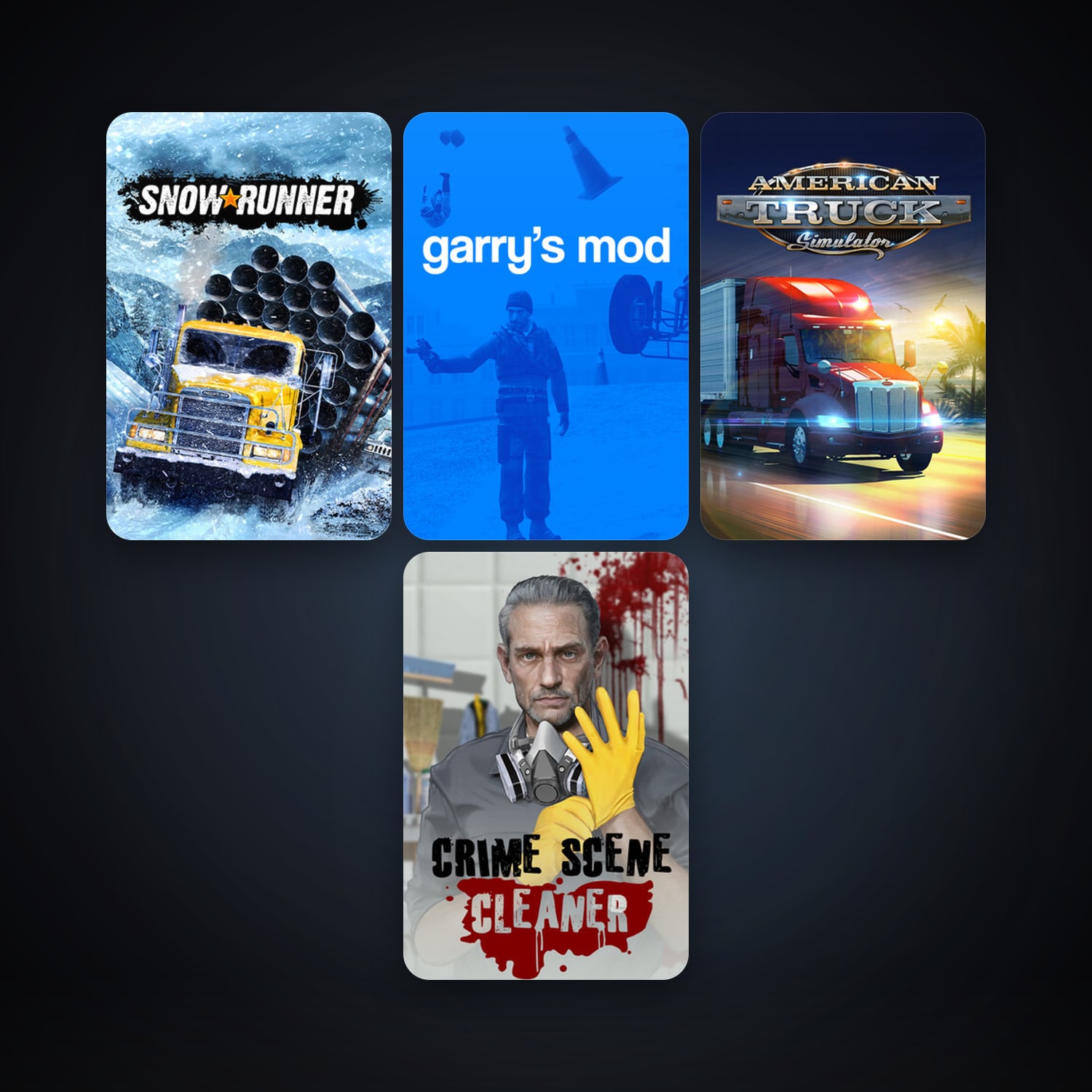 Garry's Mod + American Truck Simulator, 4 games, clean — HabibiAccounts