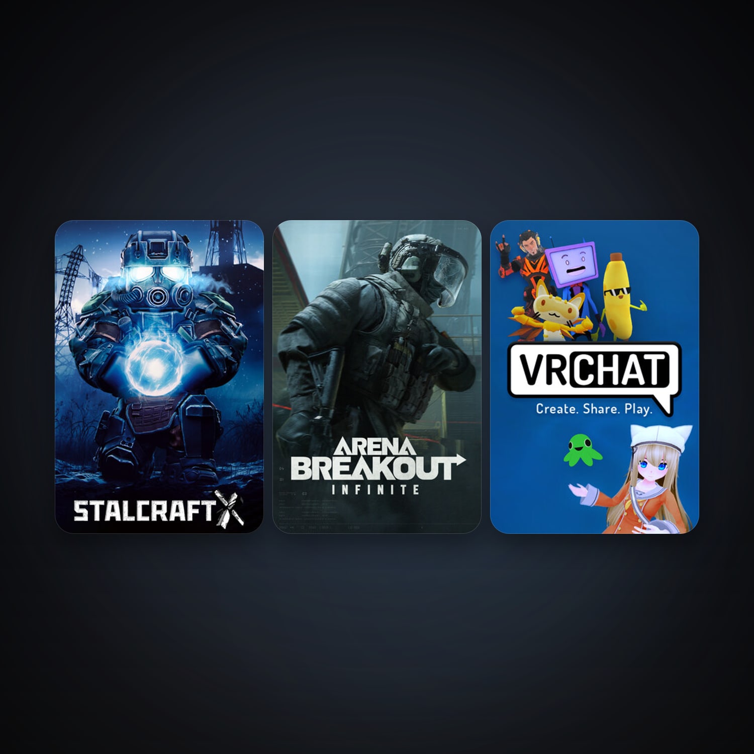 VRChat + STALZONE, 8 games, clean — HabibiAccounts