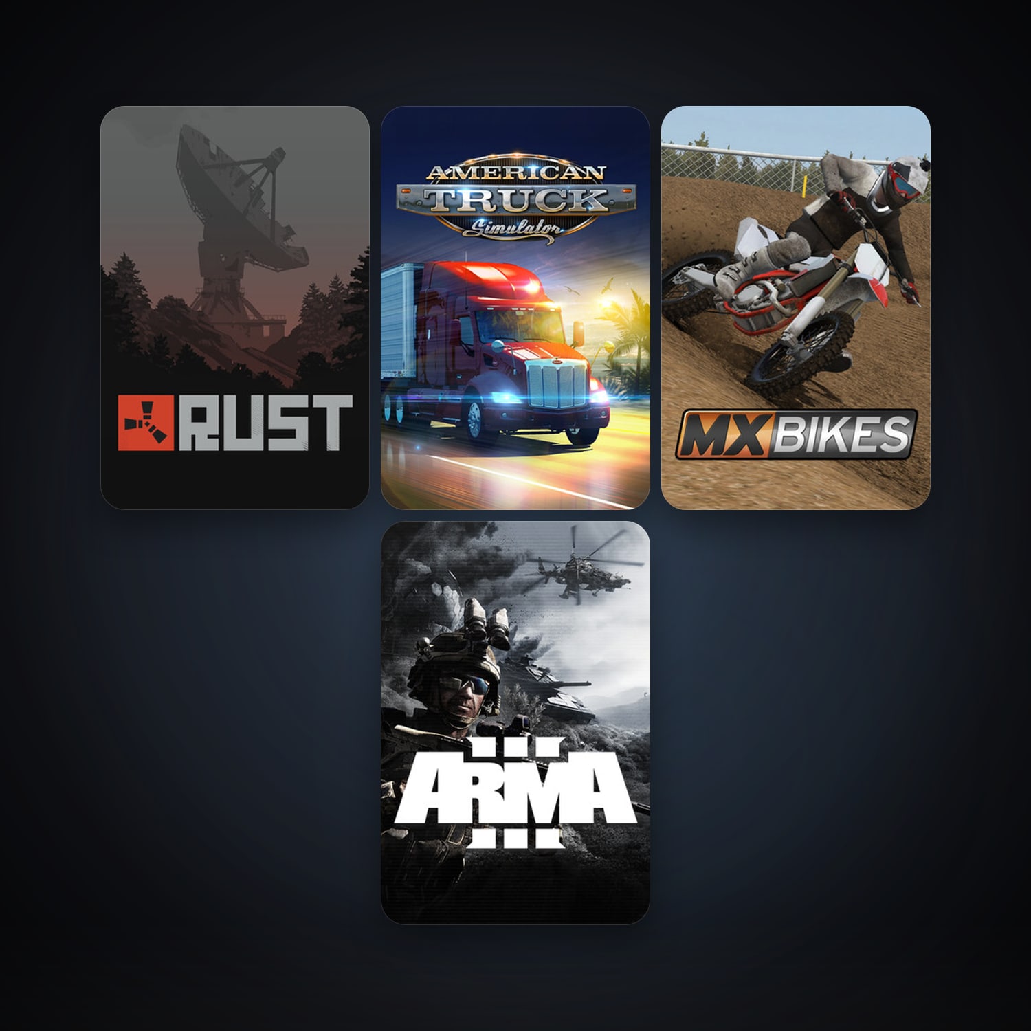 Arma 3 + Rust, 8 games, clean — HabibiAccounts
