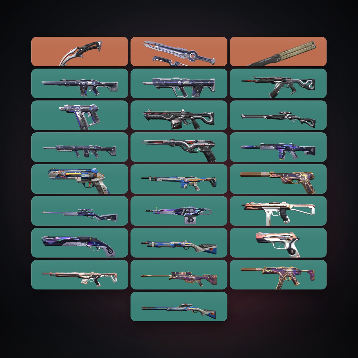 EU Silver 3 locker — 3 knives, 26 skins, lvl 71 — HabibiAccounts