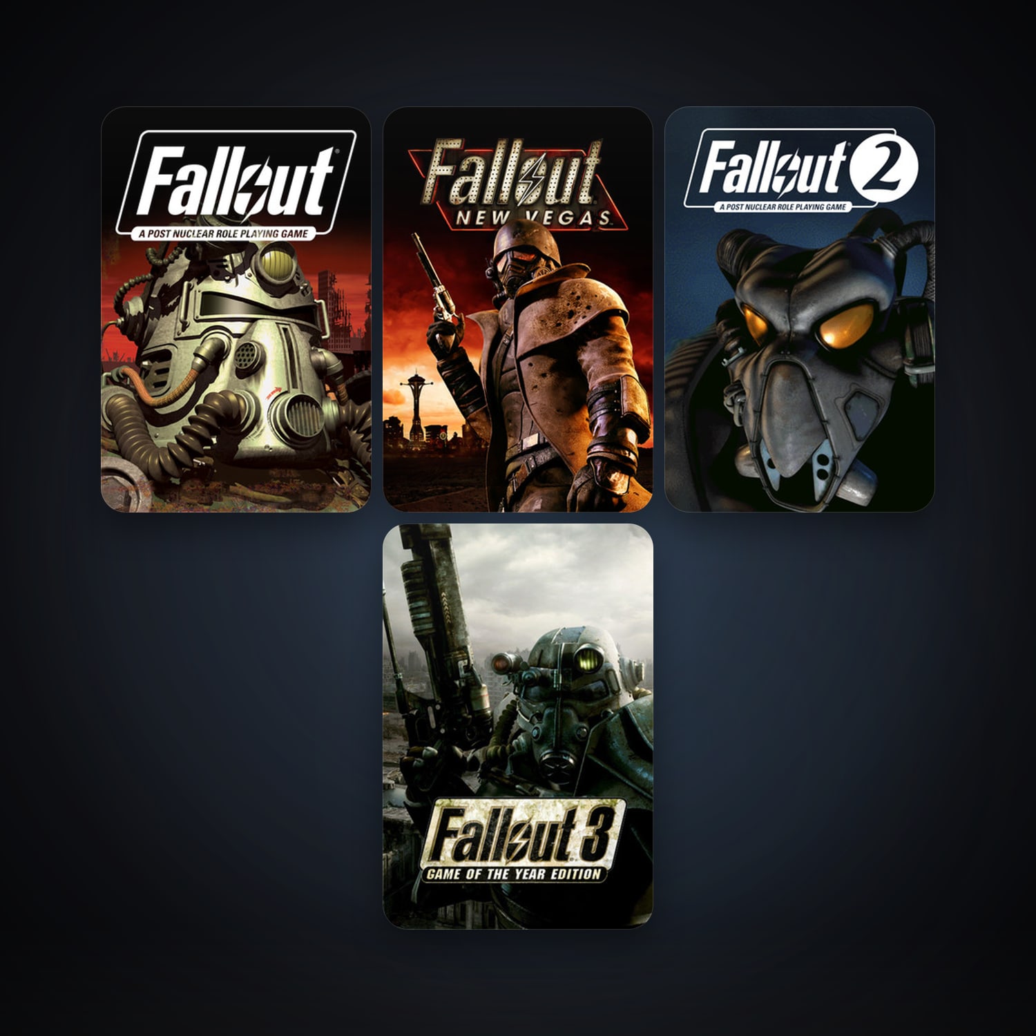 Fallout 3: Game of the Year Edition + Fallout: New Vegas, 6 games, clean — HabibiAccounts