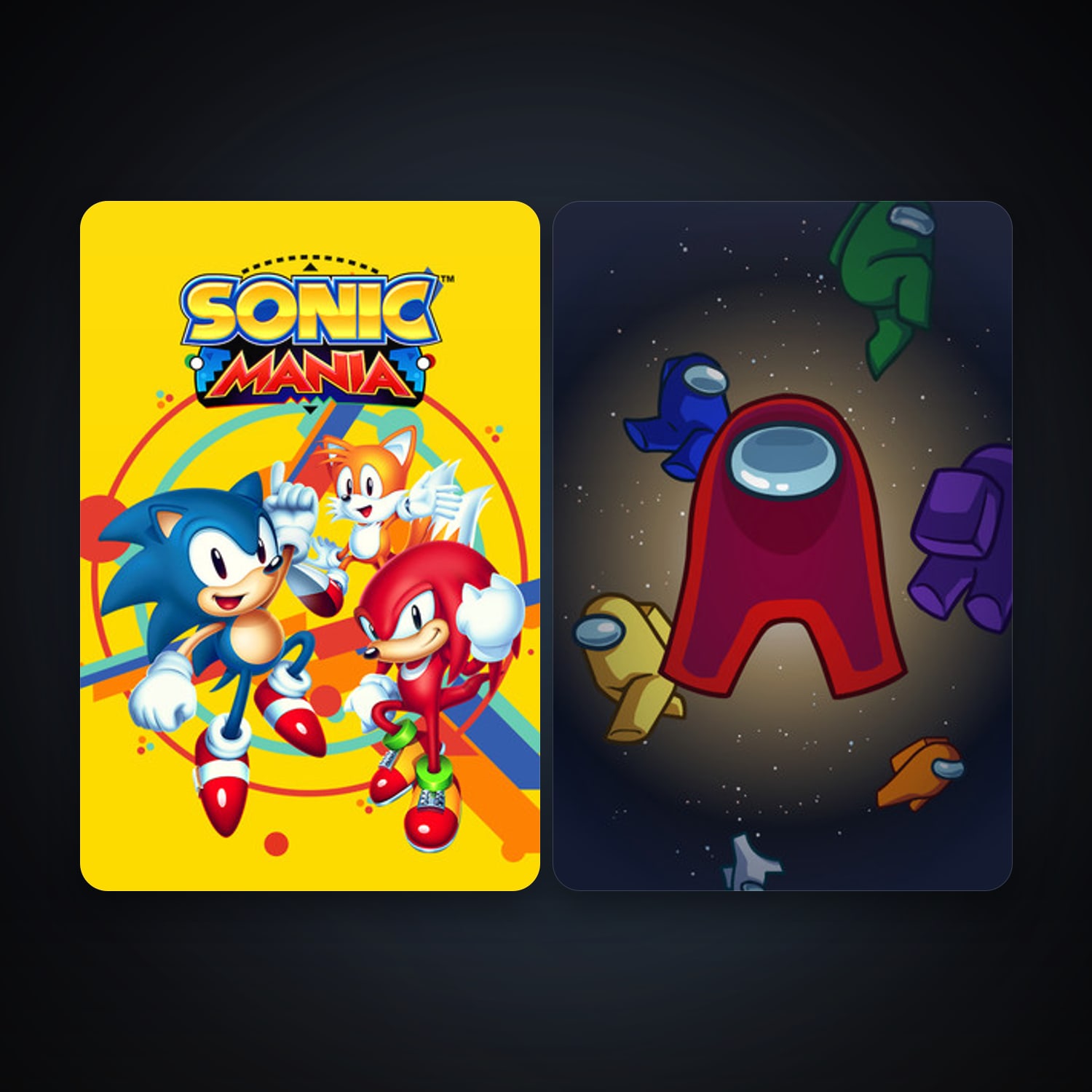Sonic Mania + Among Us, 2 games, clean — HabibiAccounts