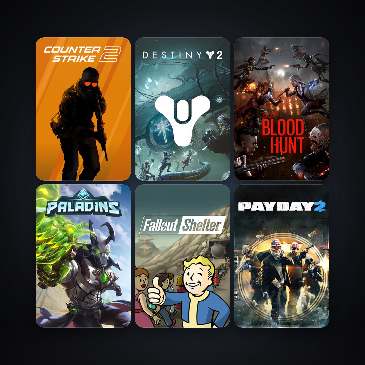 CS2 Prime + PAYDAY 2, 9 games, clean — HabibiAccounts