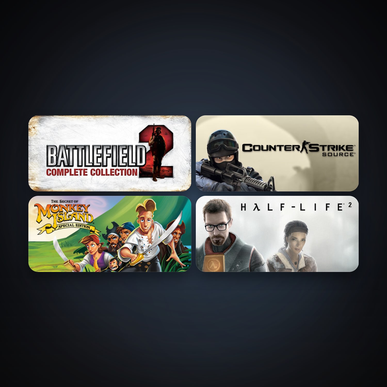 Half-Life 2 + Counter-Strike: Source, 6 games, Steam 10, clean — HabibiAccounts