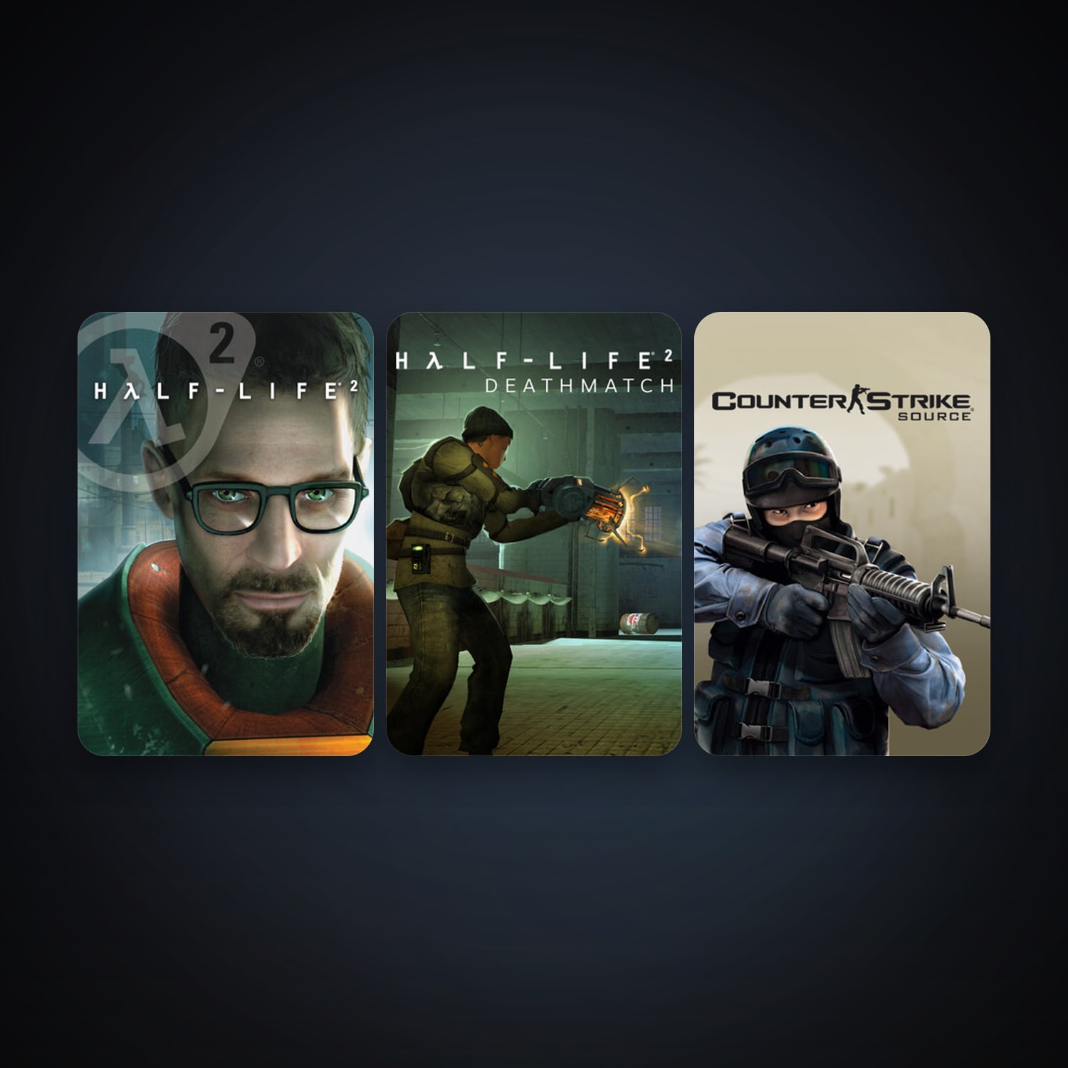 Steam account — Half-Life 2 + Counter-Strike: Source, 5 games, Steam 10, clean — HabibiAccounts