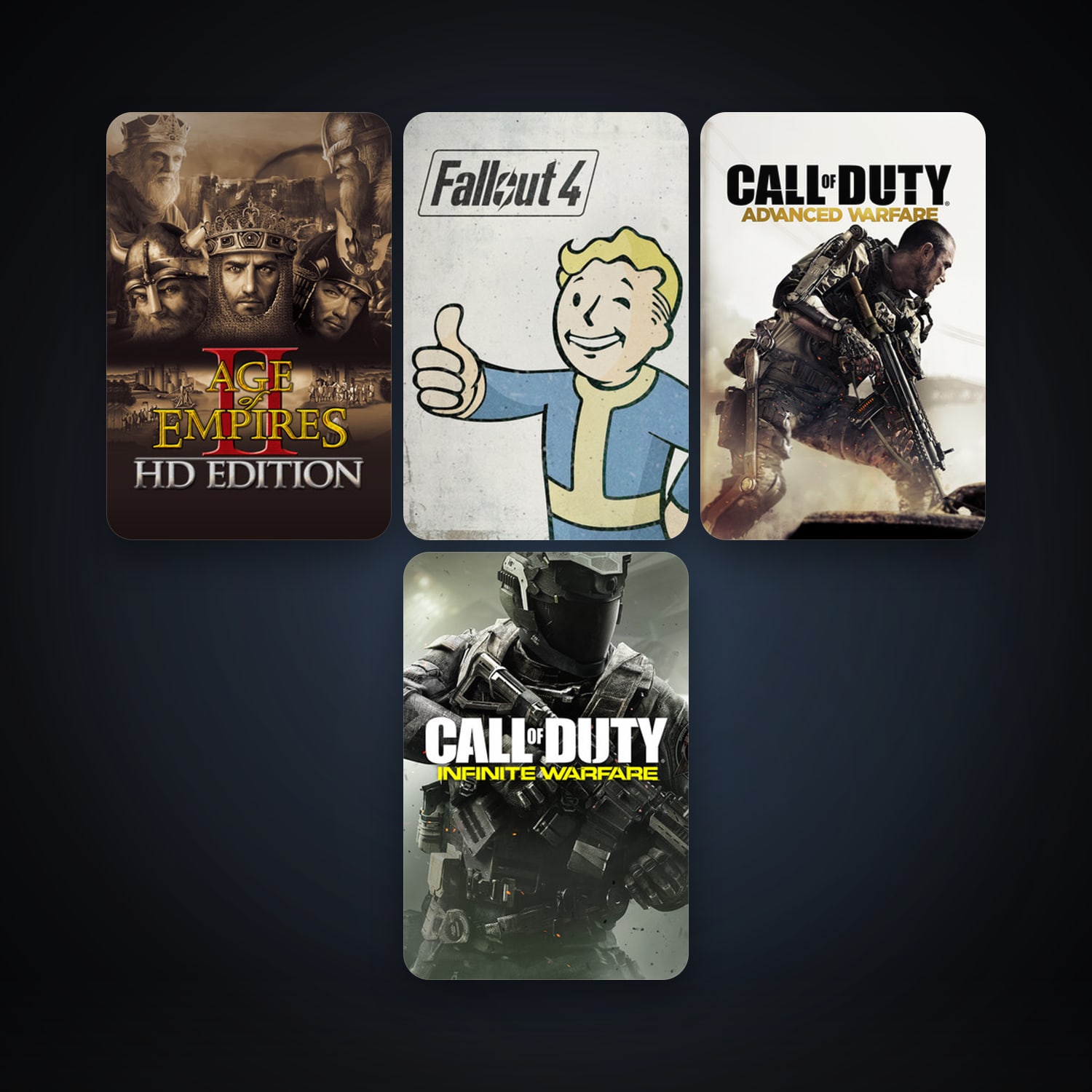 Steam account: Age of Empires III + Call of Duty: Advanced Warfare, 8 games, clean — HabibiAccounts