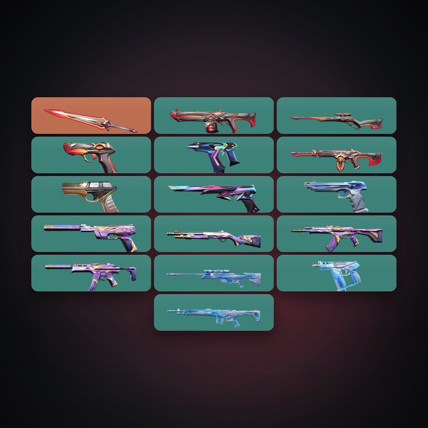 LA Silver 1 locker — 1 knives, 17 skins, lvl 119 — HabibiAccounts