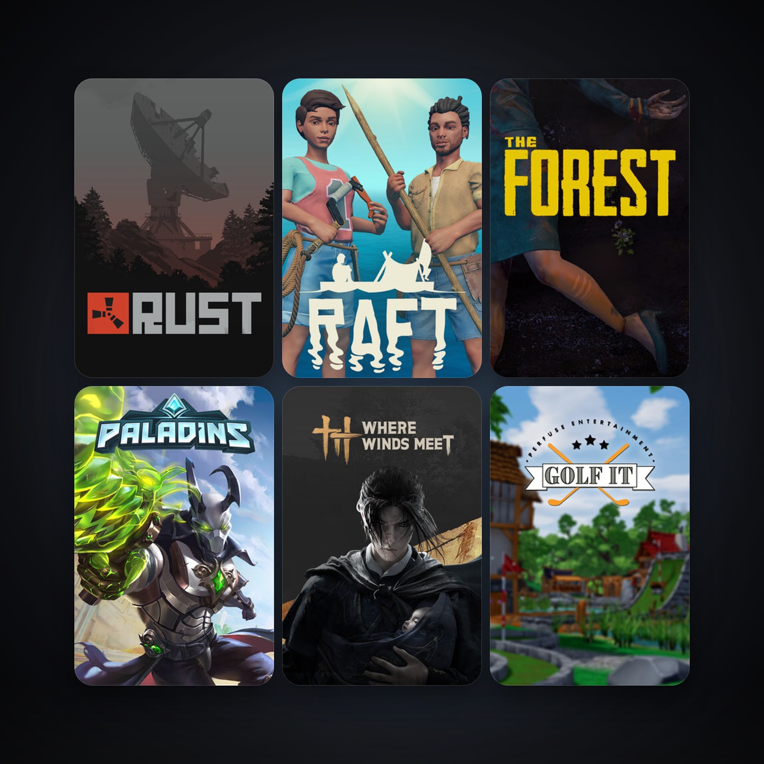 The Forest + Rust, 35 games, clean — HabibiAccounts