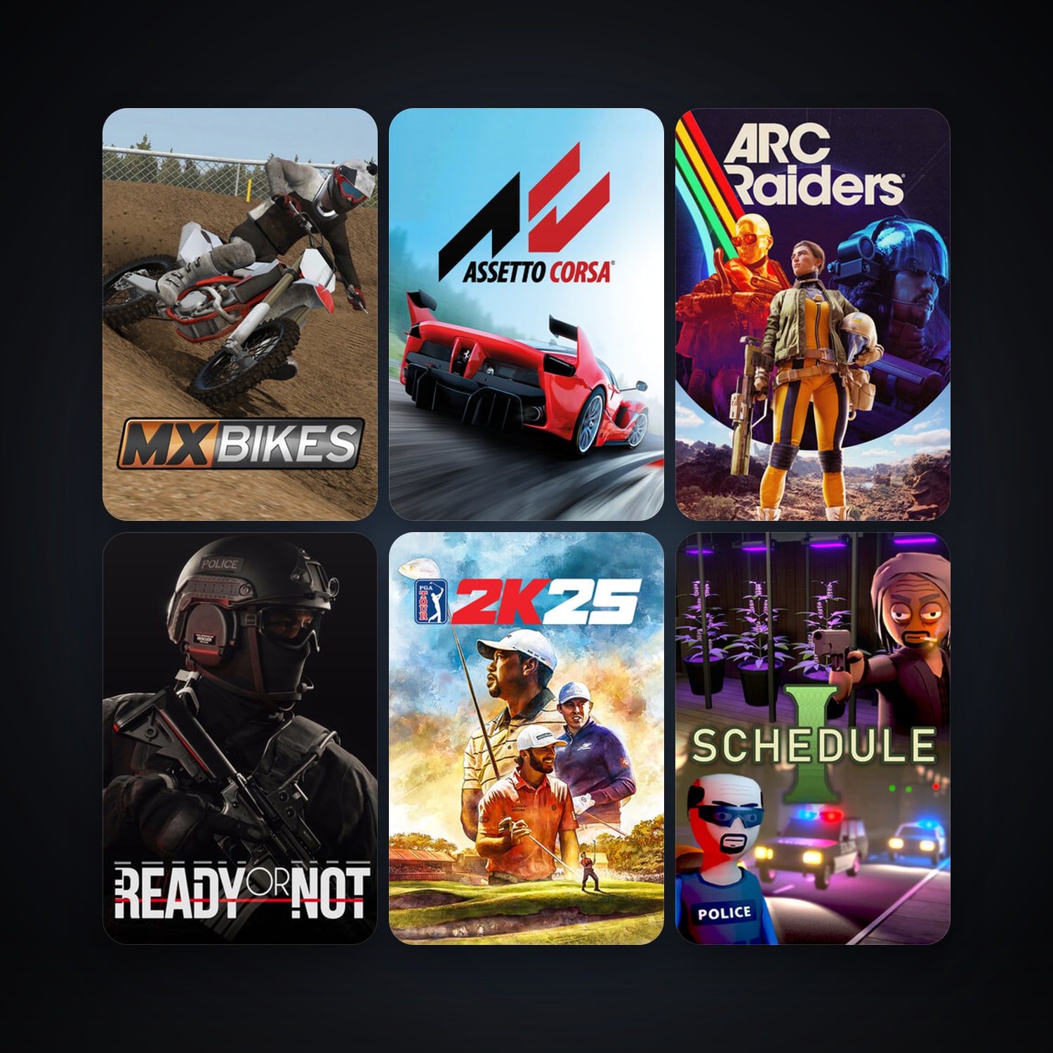 Assetto Corsa + American Truck Simulator, 18 games, clean — HabibiAccounts