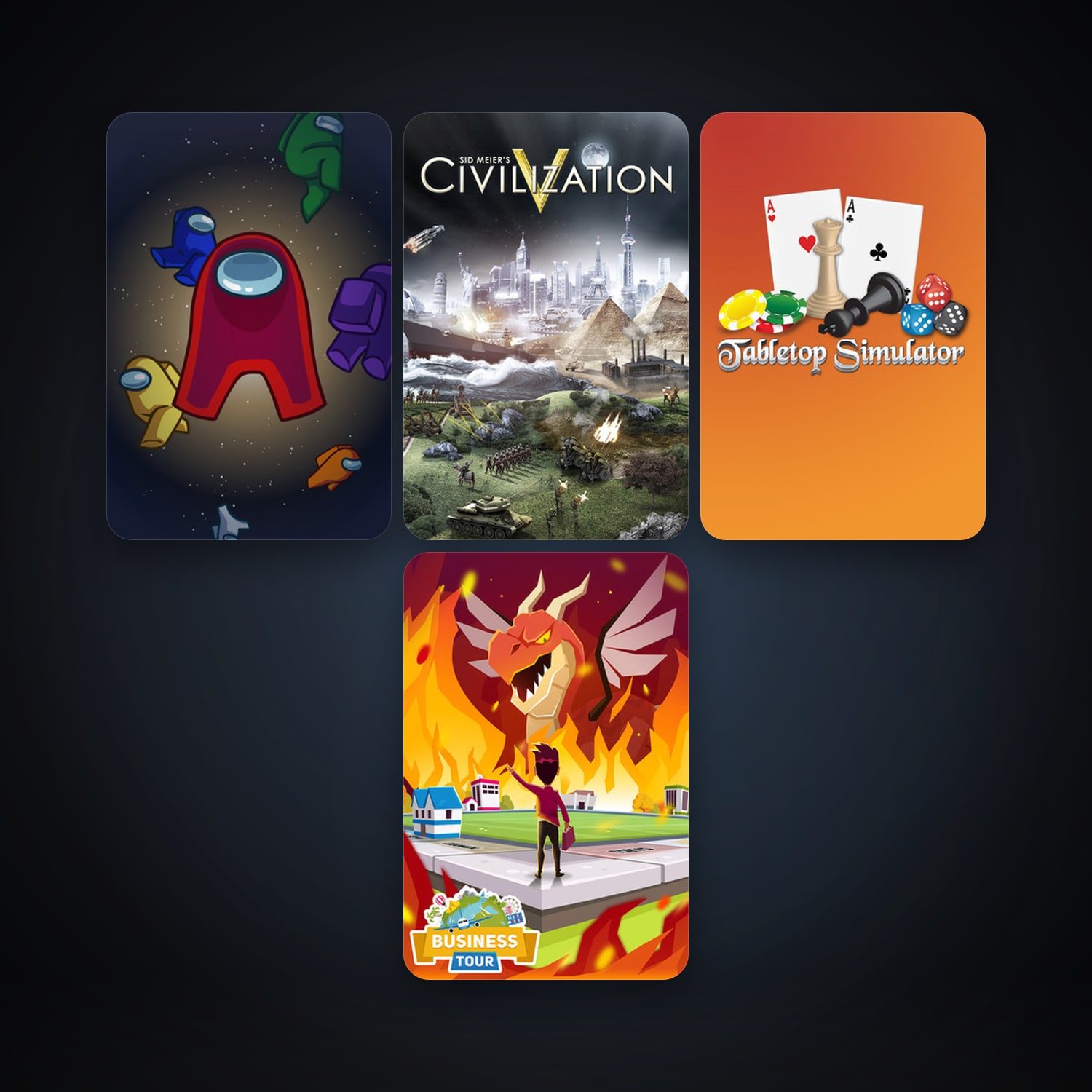 Sid Meier's Civilization V + Tabletop Simulator, 5 games, clean — HabibiAccounts