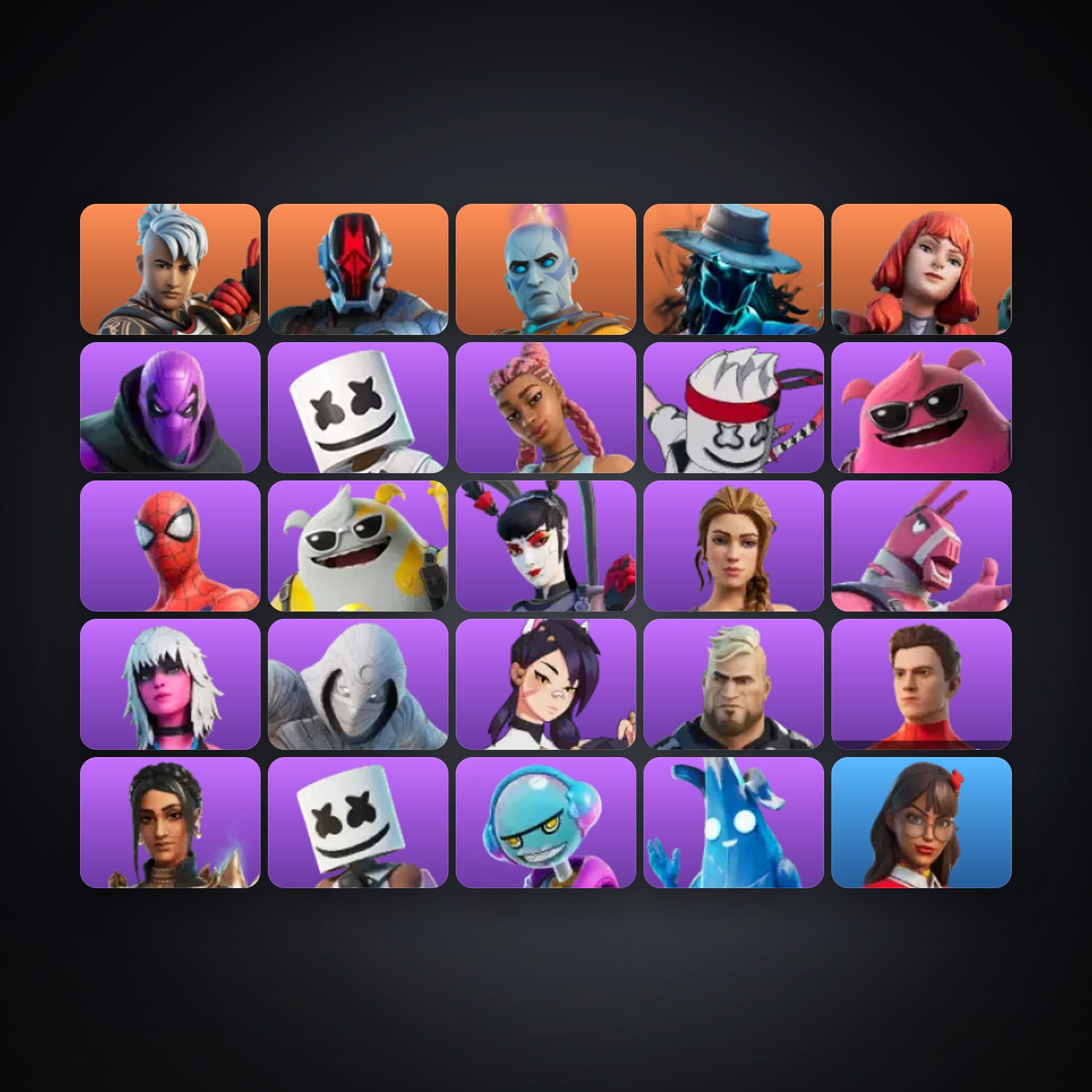 Fortnite account with Ronin & The Foundation — 25 skins — 100 V-Bucks — lvl 670 — HabibiAccounts