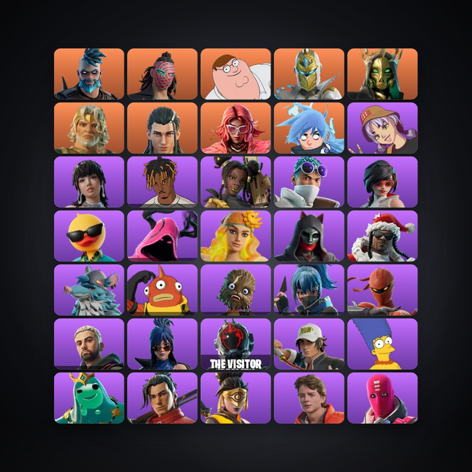 Fortnite account with Omegarok & Kado Thorne — 185 skins — 100 V-Bucks — lvl 4044 — HabibiAccounts