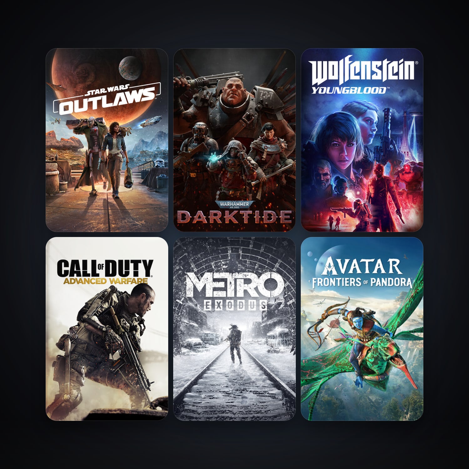 Call of Duty: Advanced Warfare + Metro Exodus, 9 games, clean — HabibiAccounts