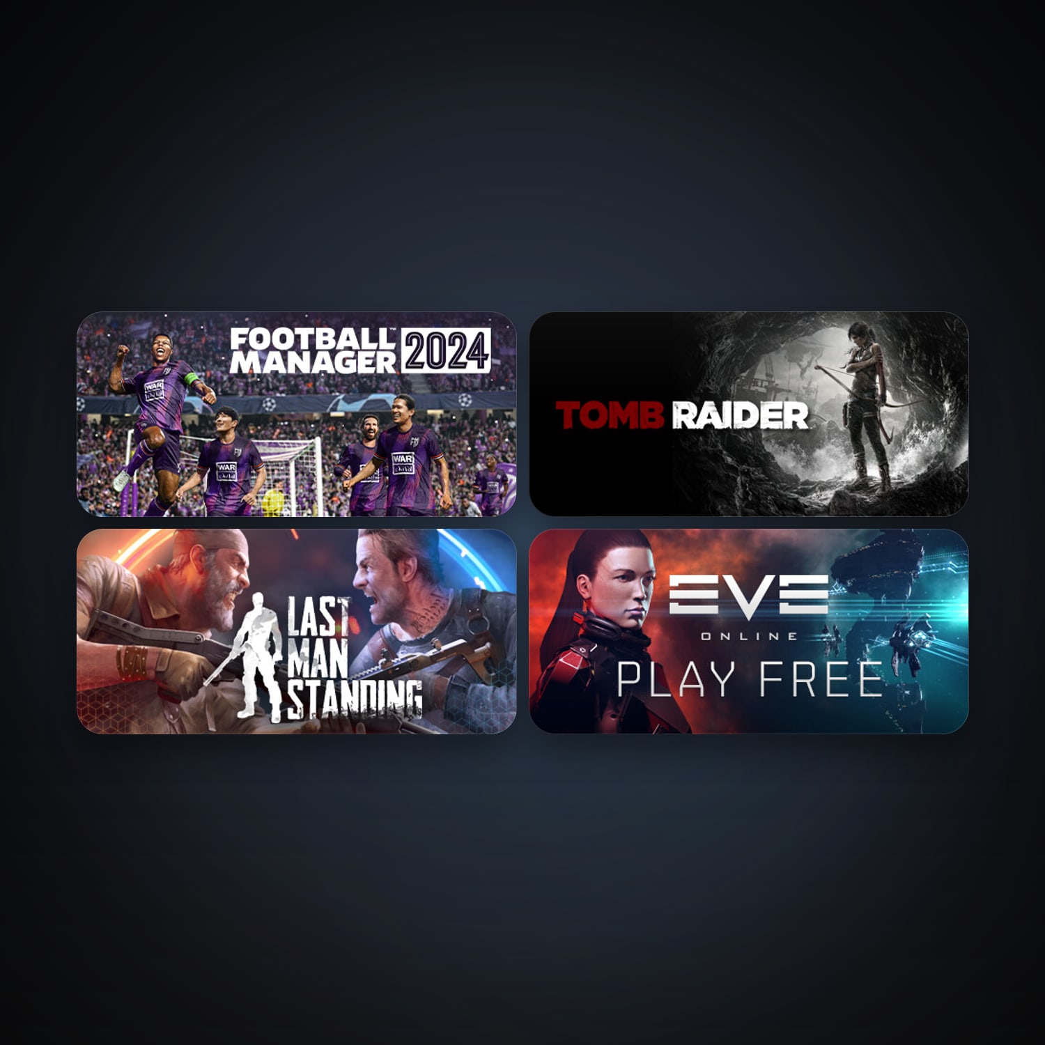 EVE Online + Tomb Raider, 8 games, clean — HabibiAccounts