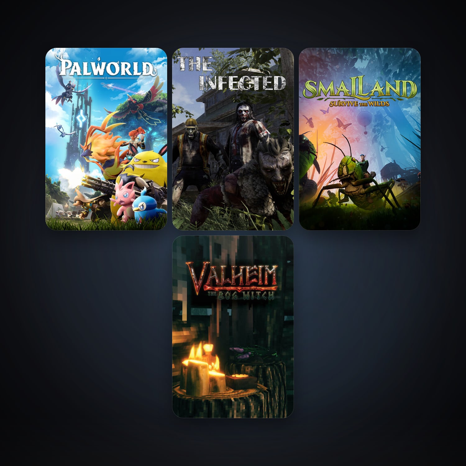 Smalland: Survive the Wilds + Valheim, 5 games, clean — HabibiAccounts