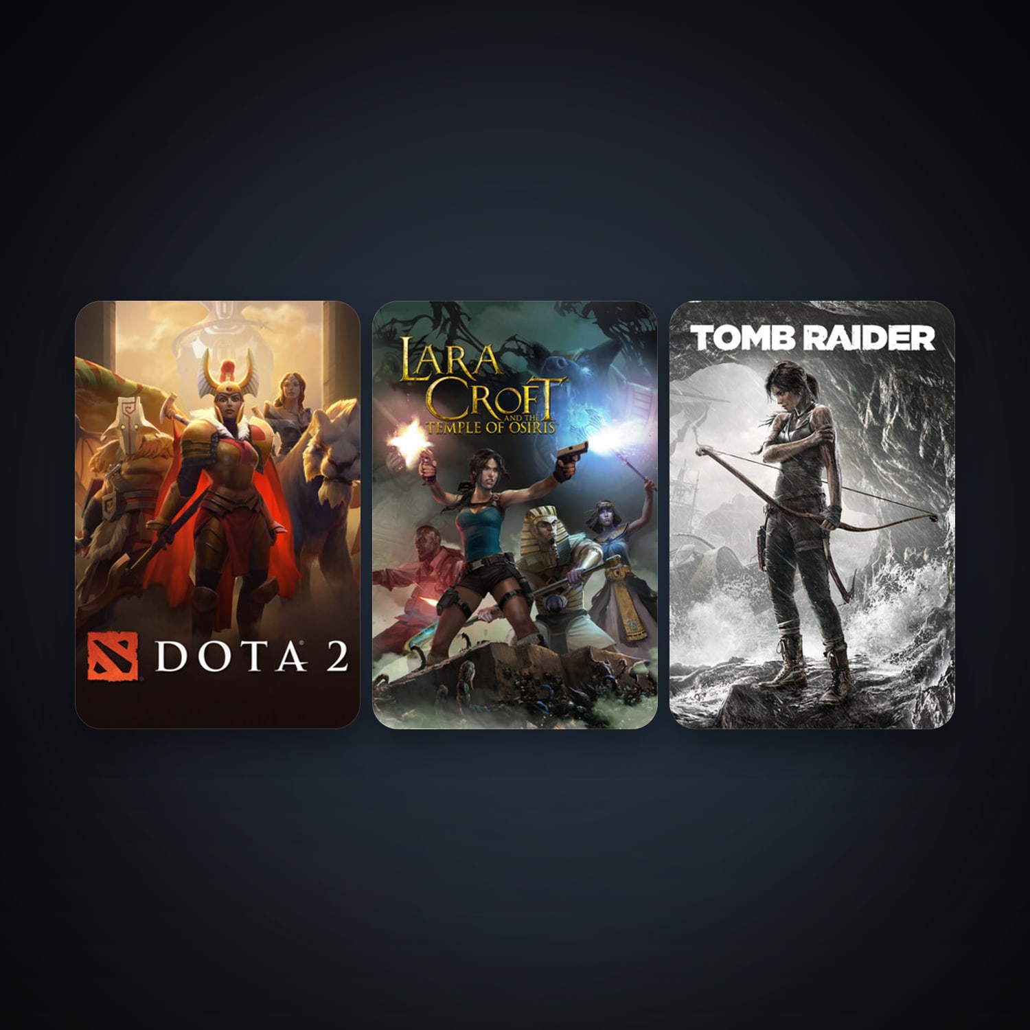 Dota 2 + Tomb Raider, 7 games, Steam 10, clean — HabibiAccounts
