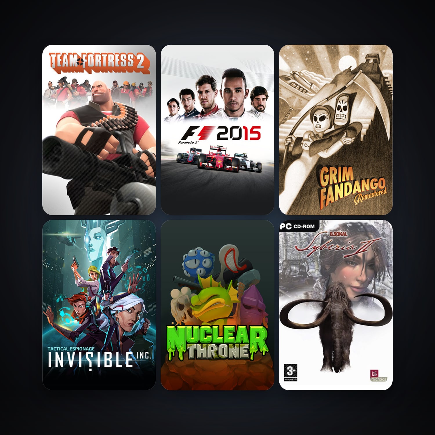 Team Fortress 2 + Syberia II, 272 games, Steam 11, clean — HabibiAccounts