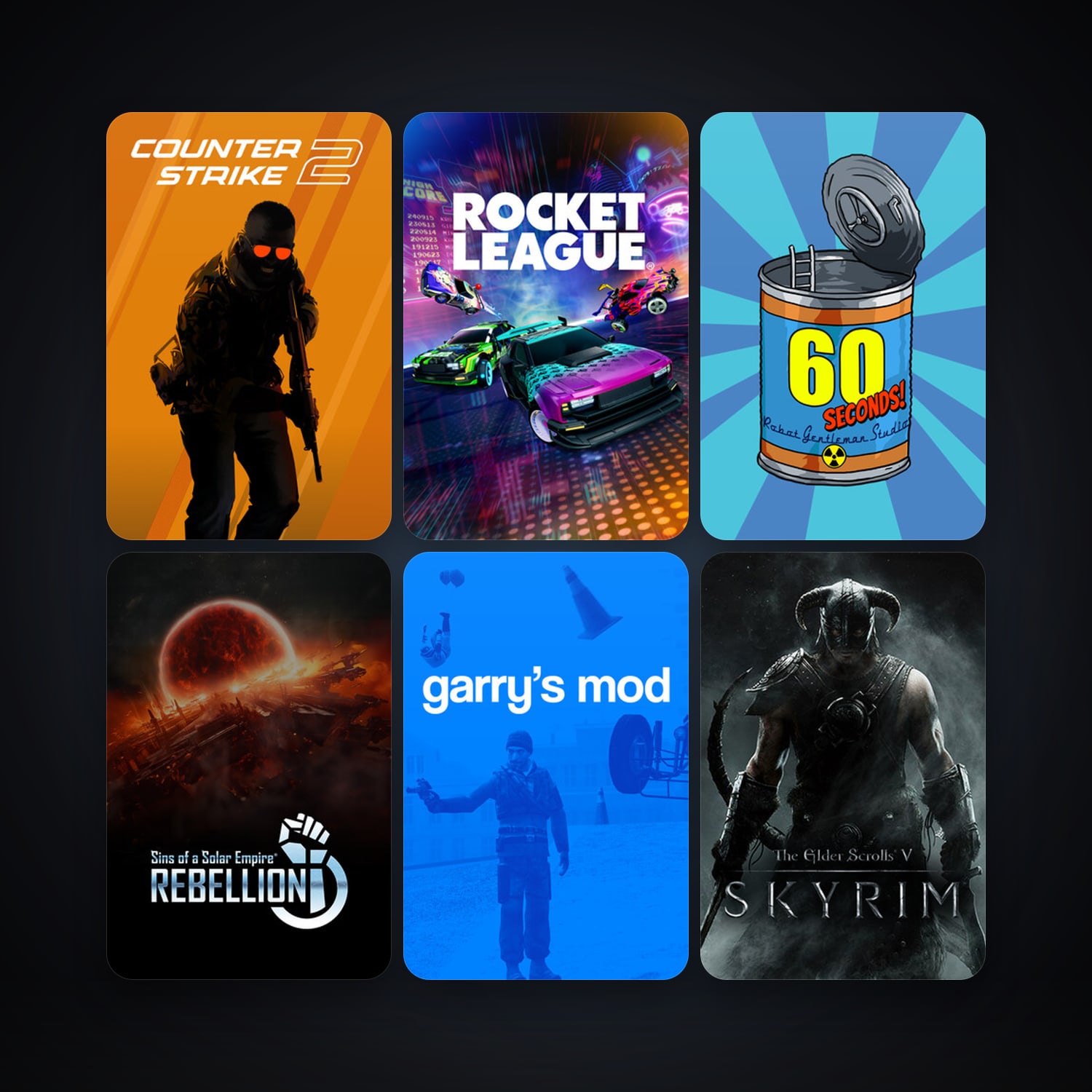 CS2 Prime + Garry's Mod, 25 games, Steam 13, clean — HabibiAccounts