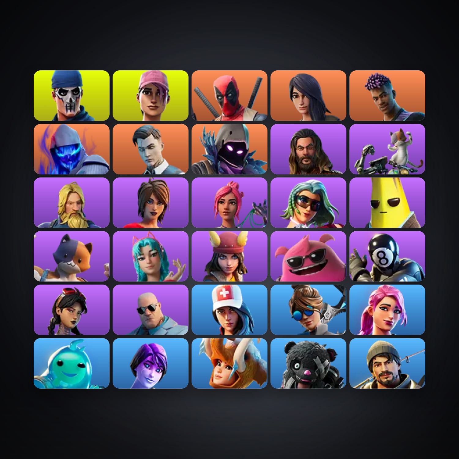 Fortnite account with Raven & Midas — 31 skins — 450 V-Bucks — lvl 715 — HabibiAccounts