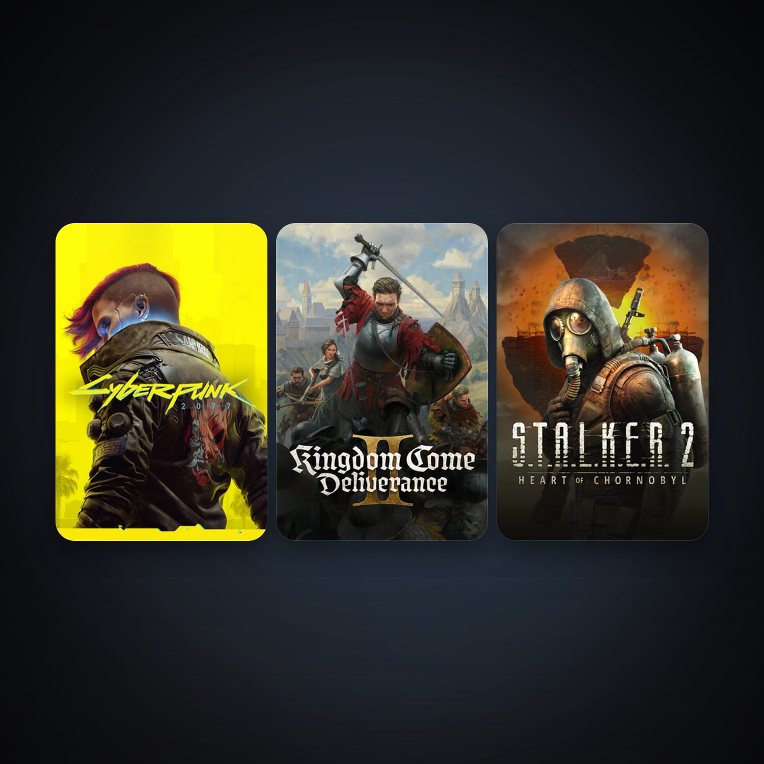 Cyberpunk 2077 + S.T.A.L.K.E.R. 2: Heart of Chornobyl, 4 games, clean — HabibiAccounts