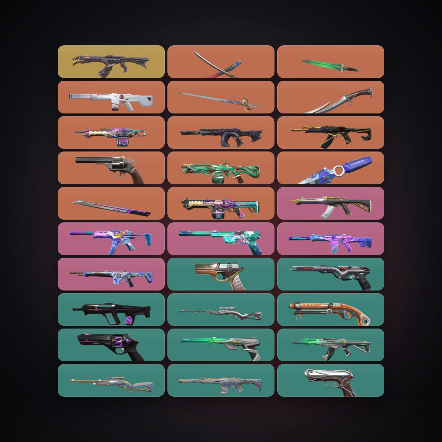 BR Plat 1 locker — 6 knives, 119 skins, lvl 530 — HabibiAccounts
