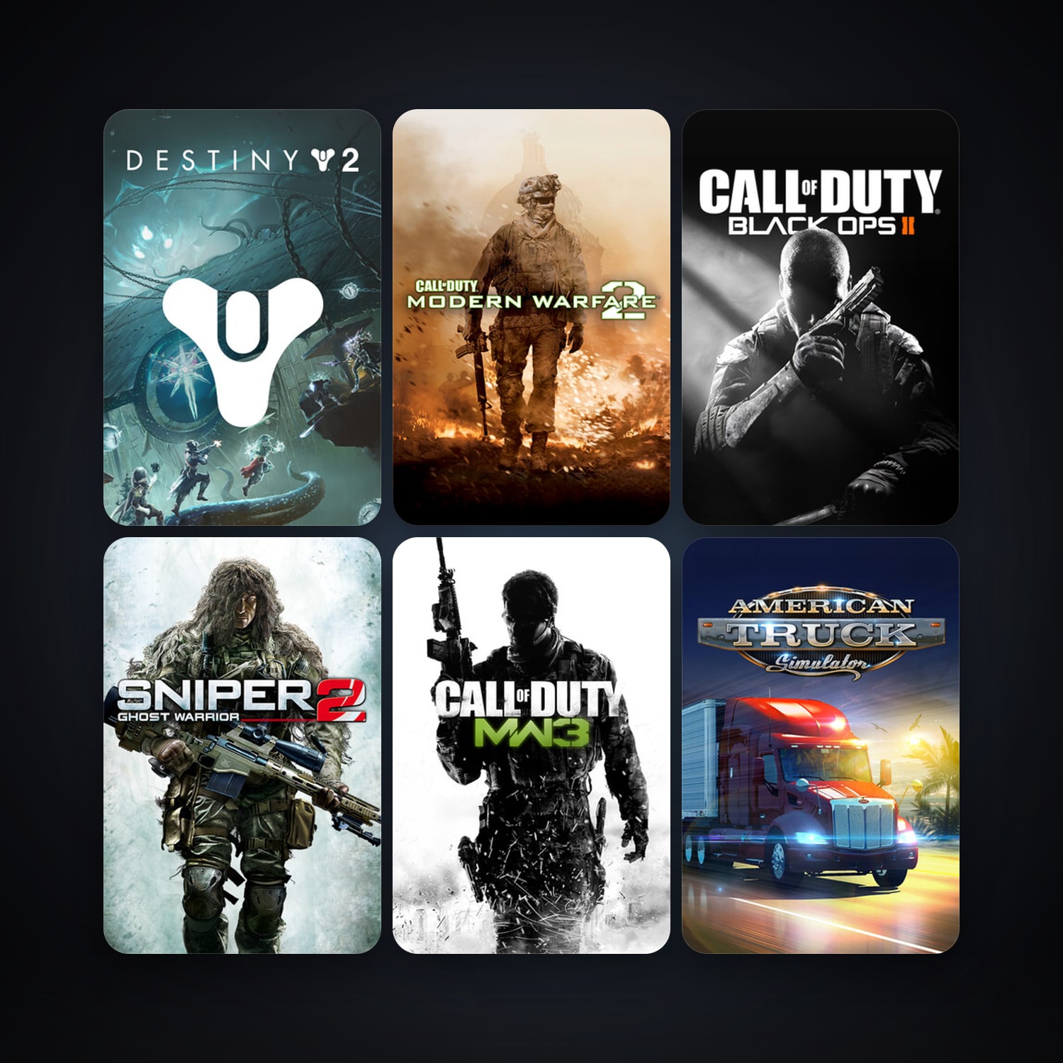 Call of Duty: Modern Warfare 2 (2009) + Sniper: Ghost Warrior, 27 games, Steam 10, clean — HabibiAccounts