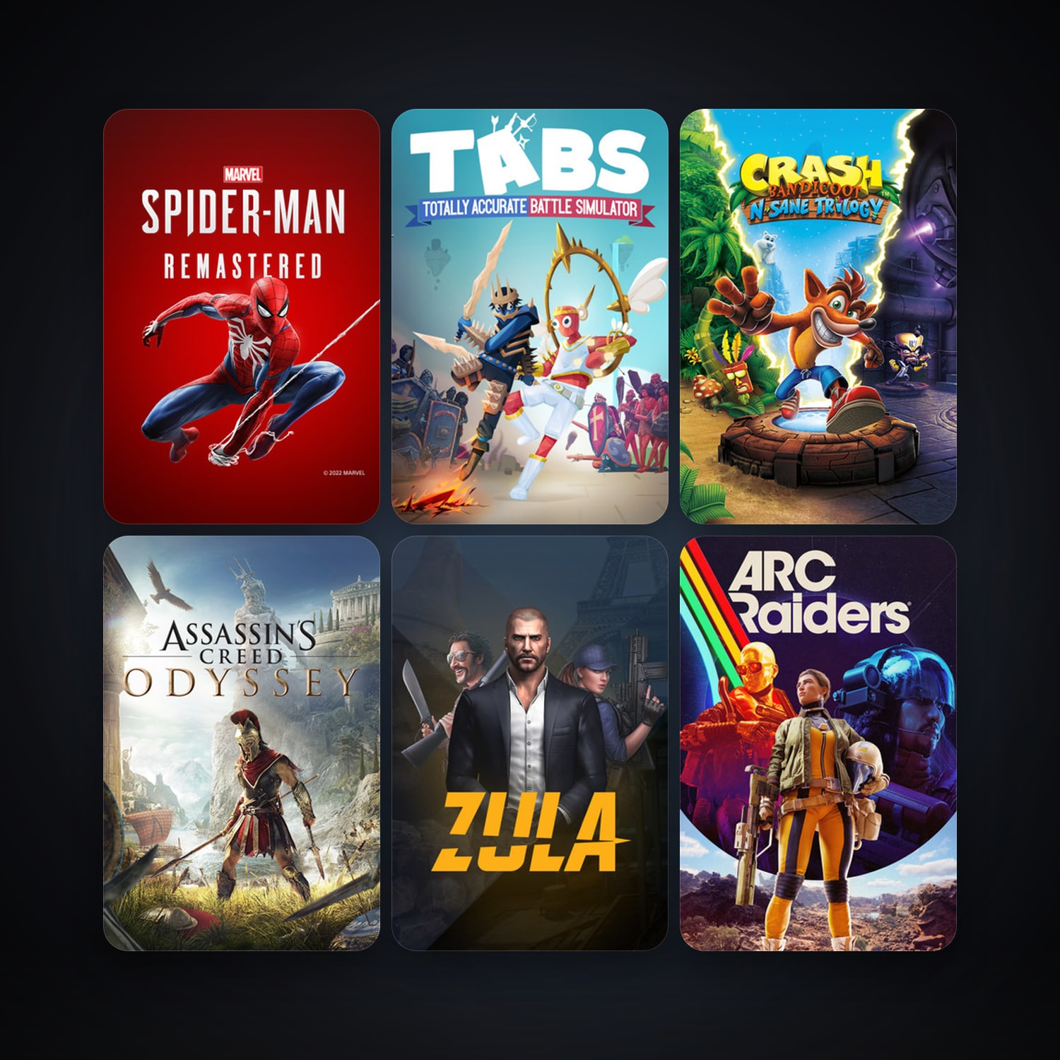 Steam account: Totally Accurate Battle Simulator + Crash Bandicoot N. Sane Trilogy, 10 games, clean — HabibiAccounts