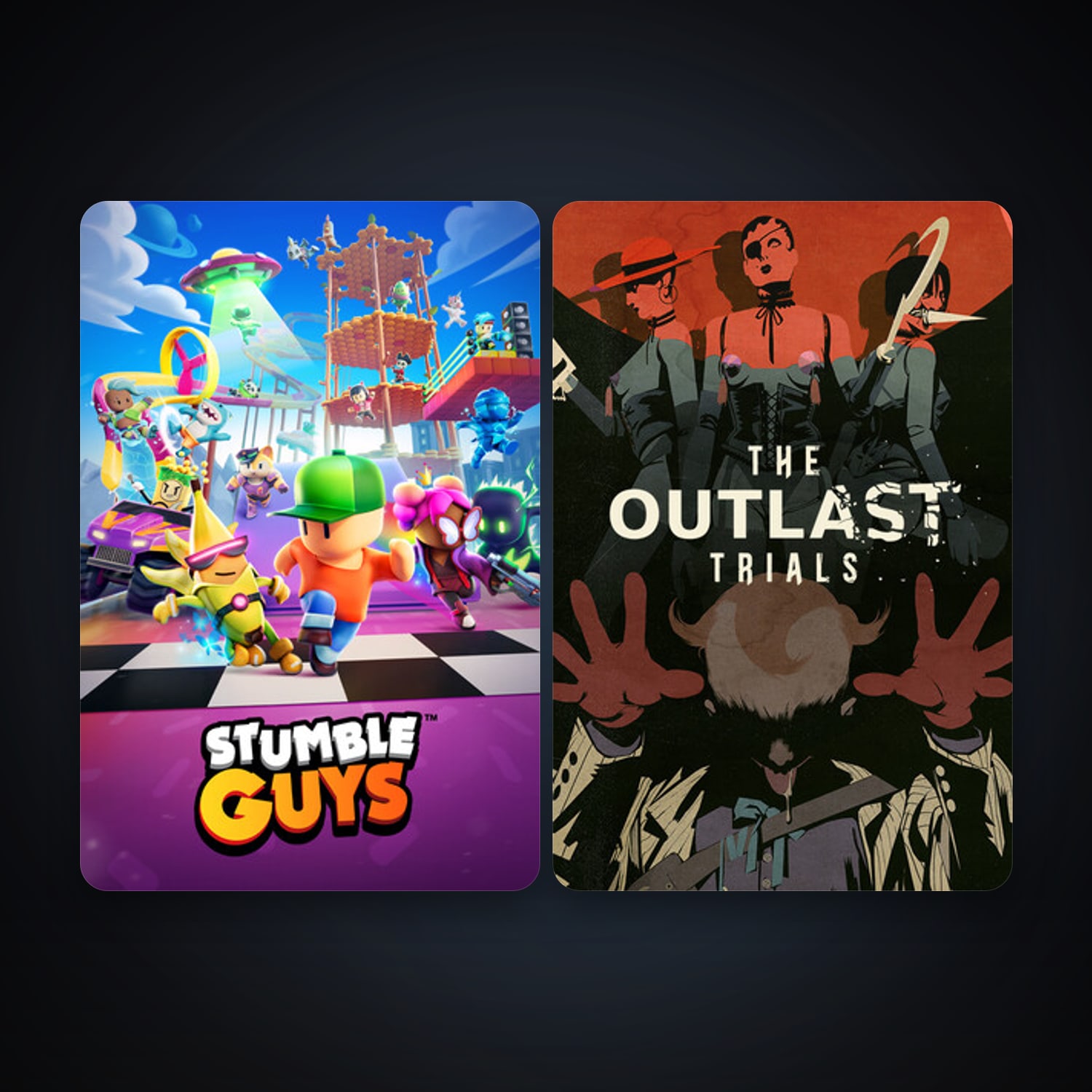 The Outlast Trials + Stumble Guys, 2 games, clean — HabibiAccounts