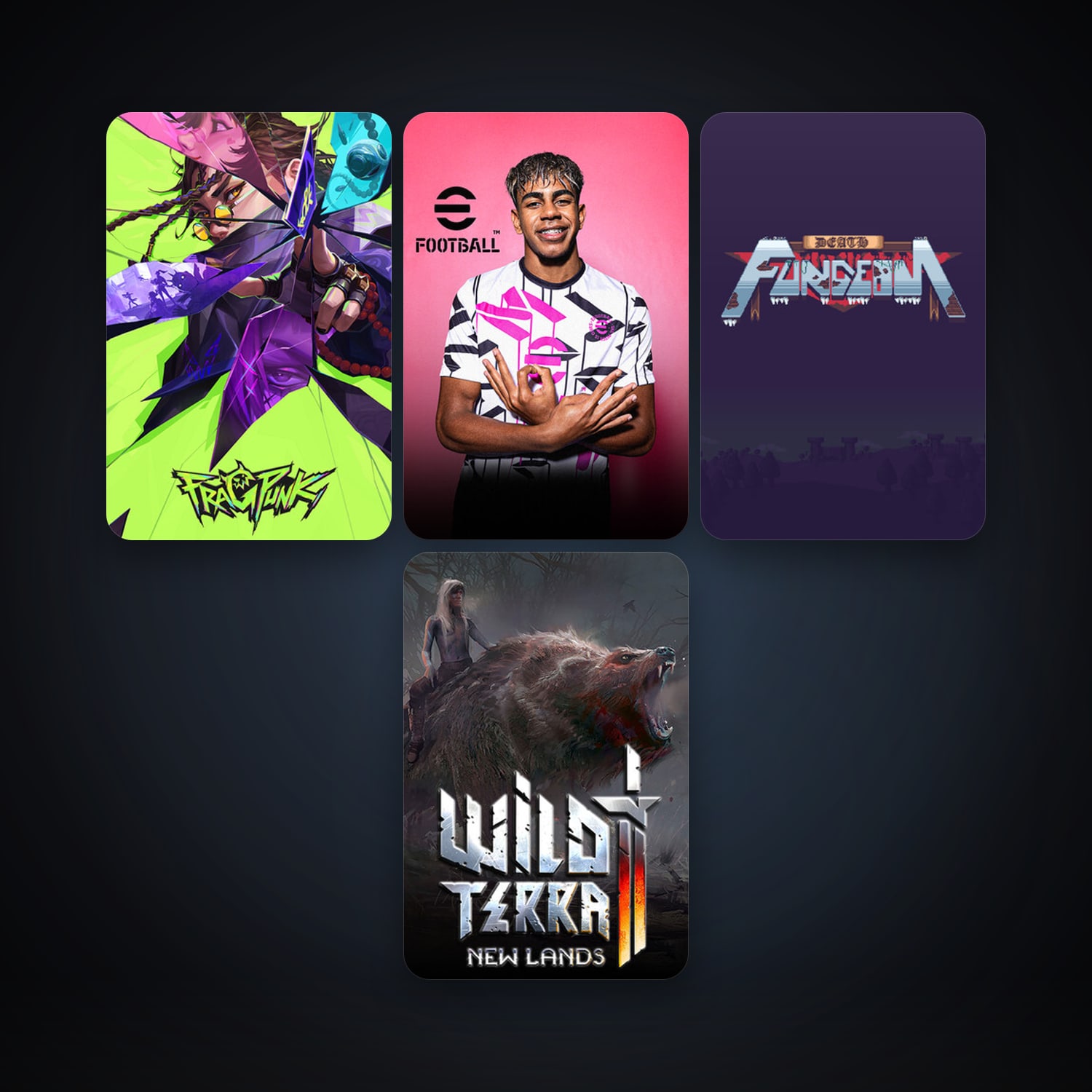 Death Fungeon + Wild Terra 2: New Lands, 5 games, clean — HabibiAccounts